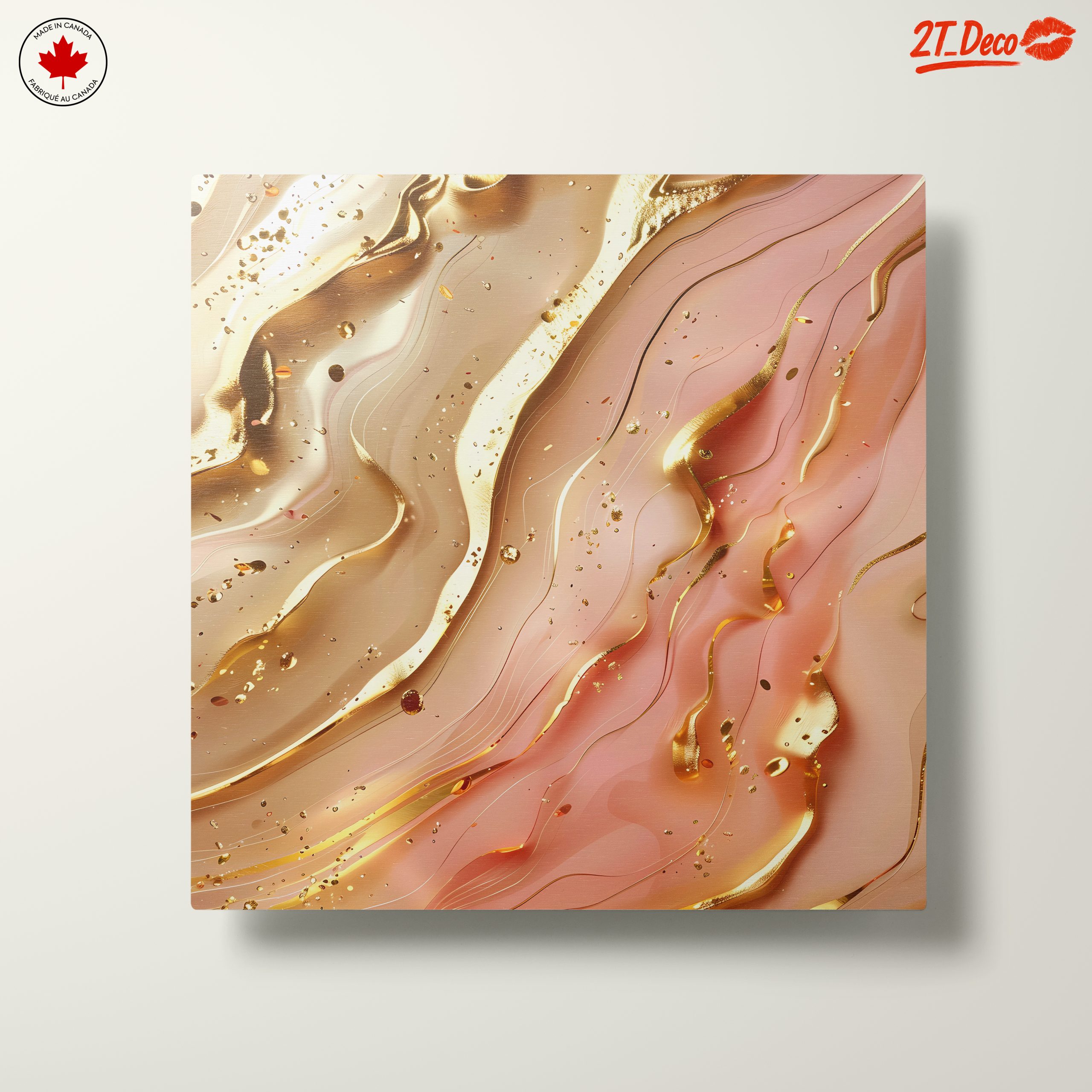 Elegant Gold Swirls Abstract Art - Image 10