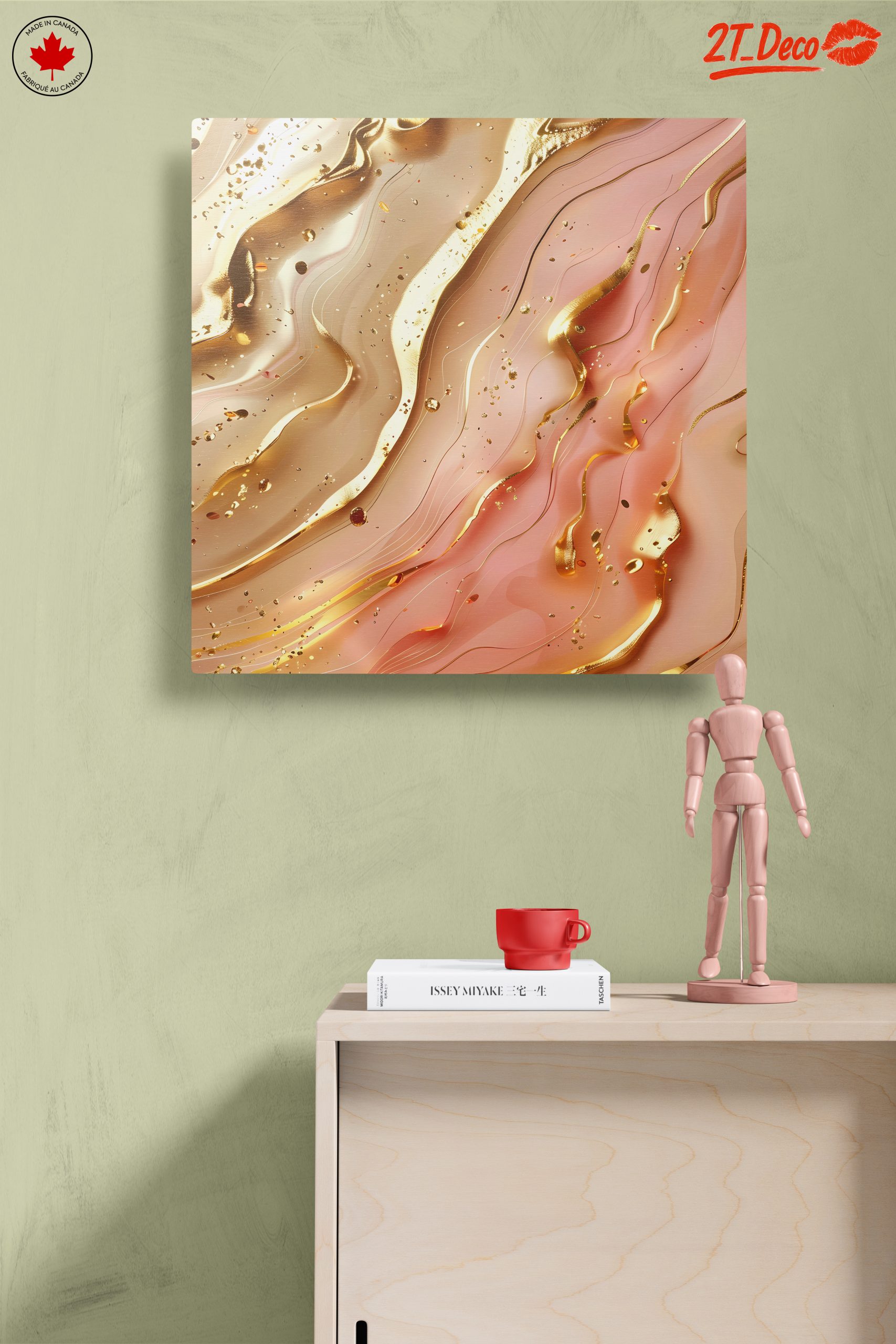 Elegant Gold Swirls Abstract Art - Image 14