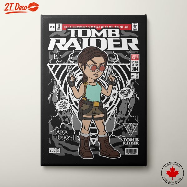 Anime Style Tomb Raider Art Featuring Lara Croft