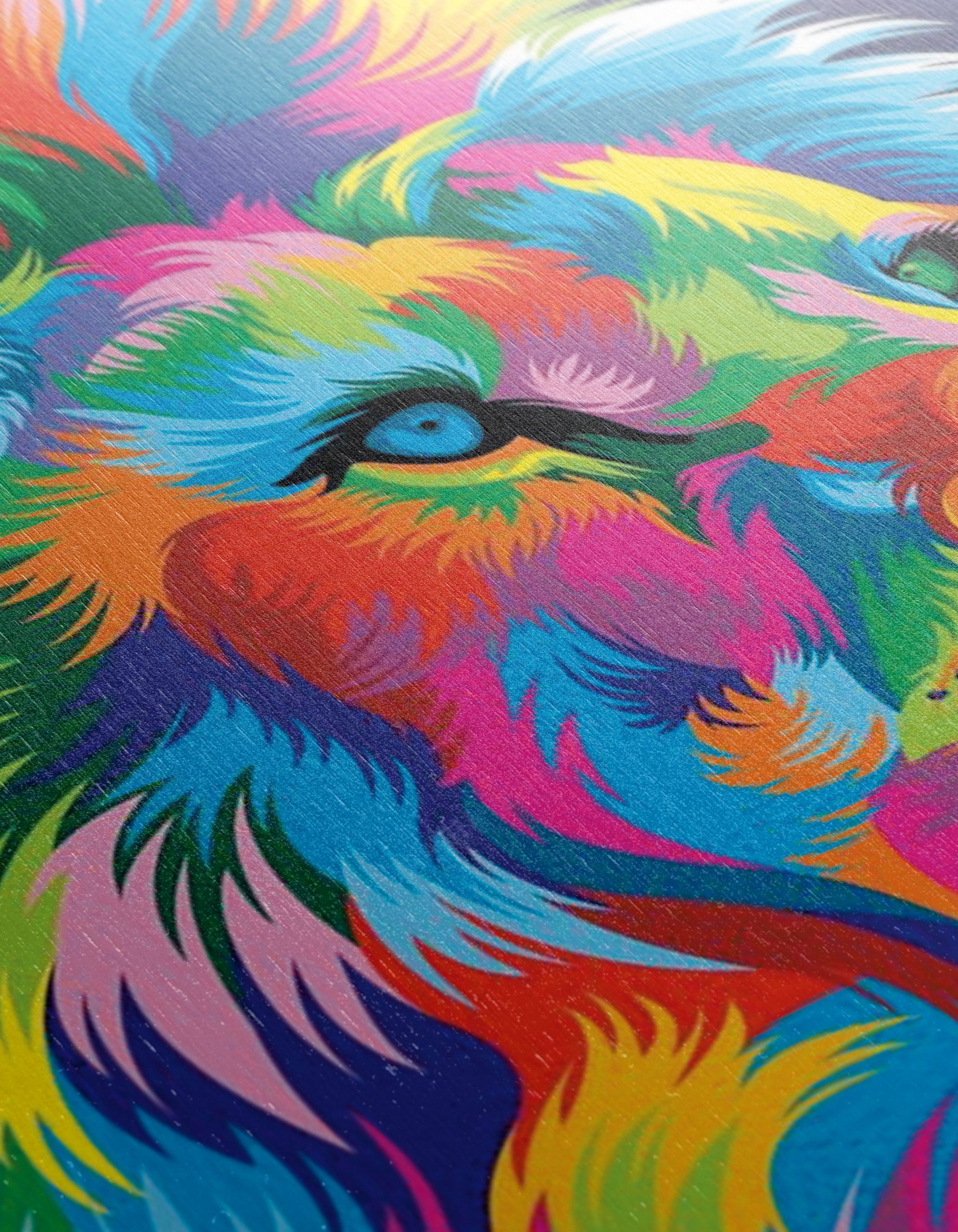Vibrant Colorful Lion Portrait Artwork - Image 12