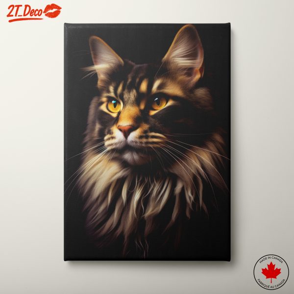 Majestic Feline Portrait Wall Art