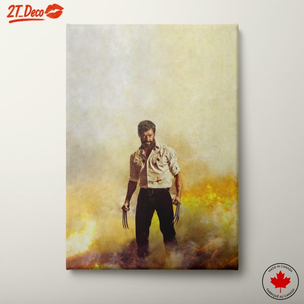 Wolverine Surrounded by Flames Artwork