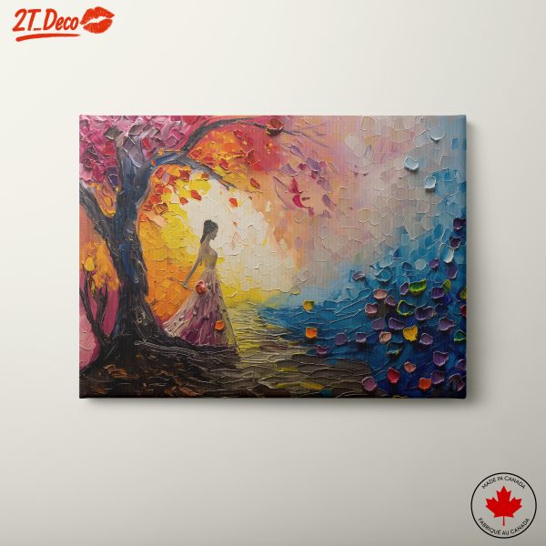 Colorful Abstract Figure Under Tree
