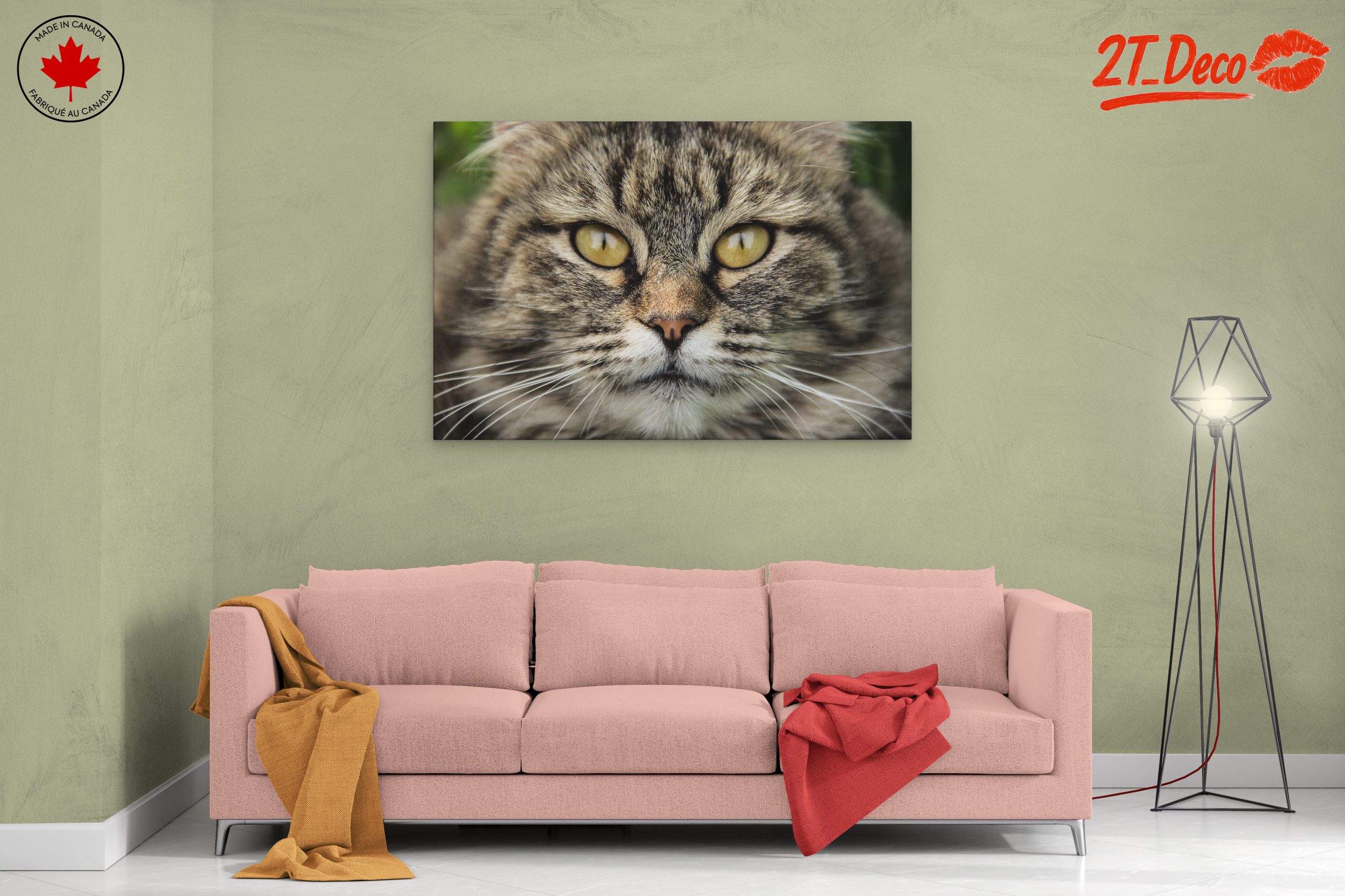 Close-Up Cat Portrait with Striking Features - Image 2