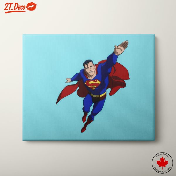 Superman Flying in Heroic Pose