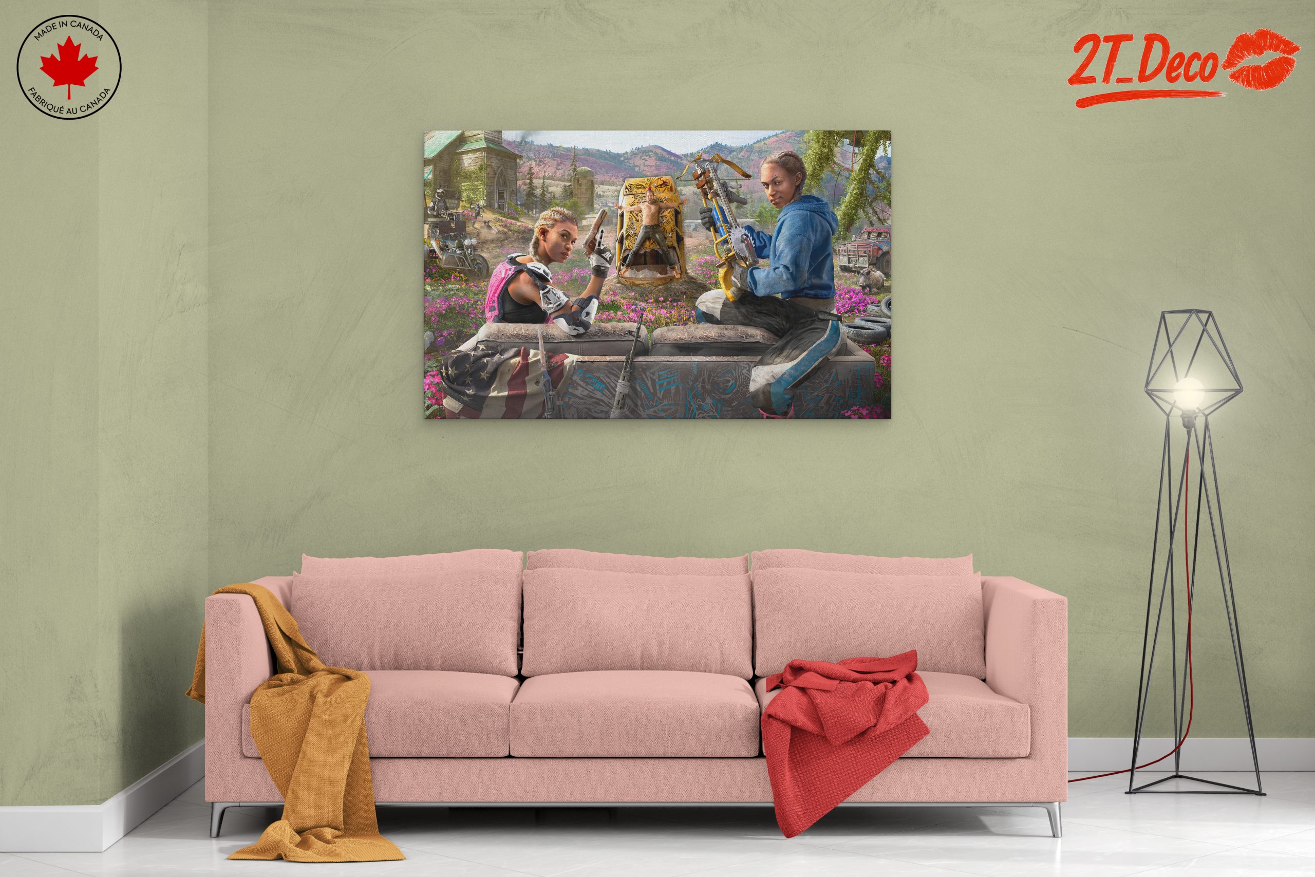 Dynamic Gaming Characters in Artistic Scene - Image 2