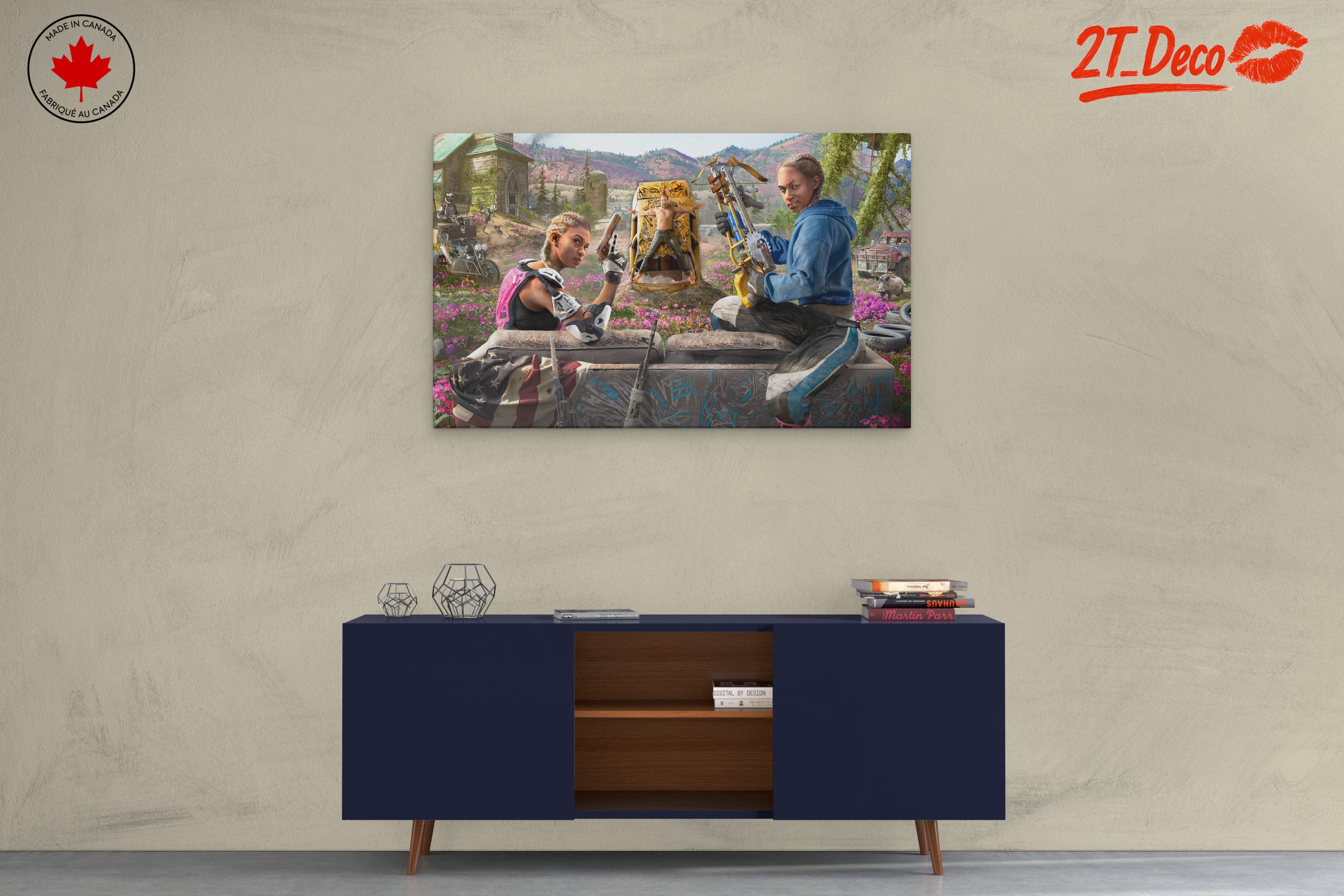 Dynamic Gaming Characters in Artistic Scene - Image 3