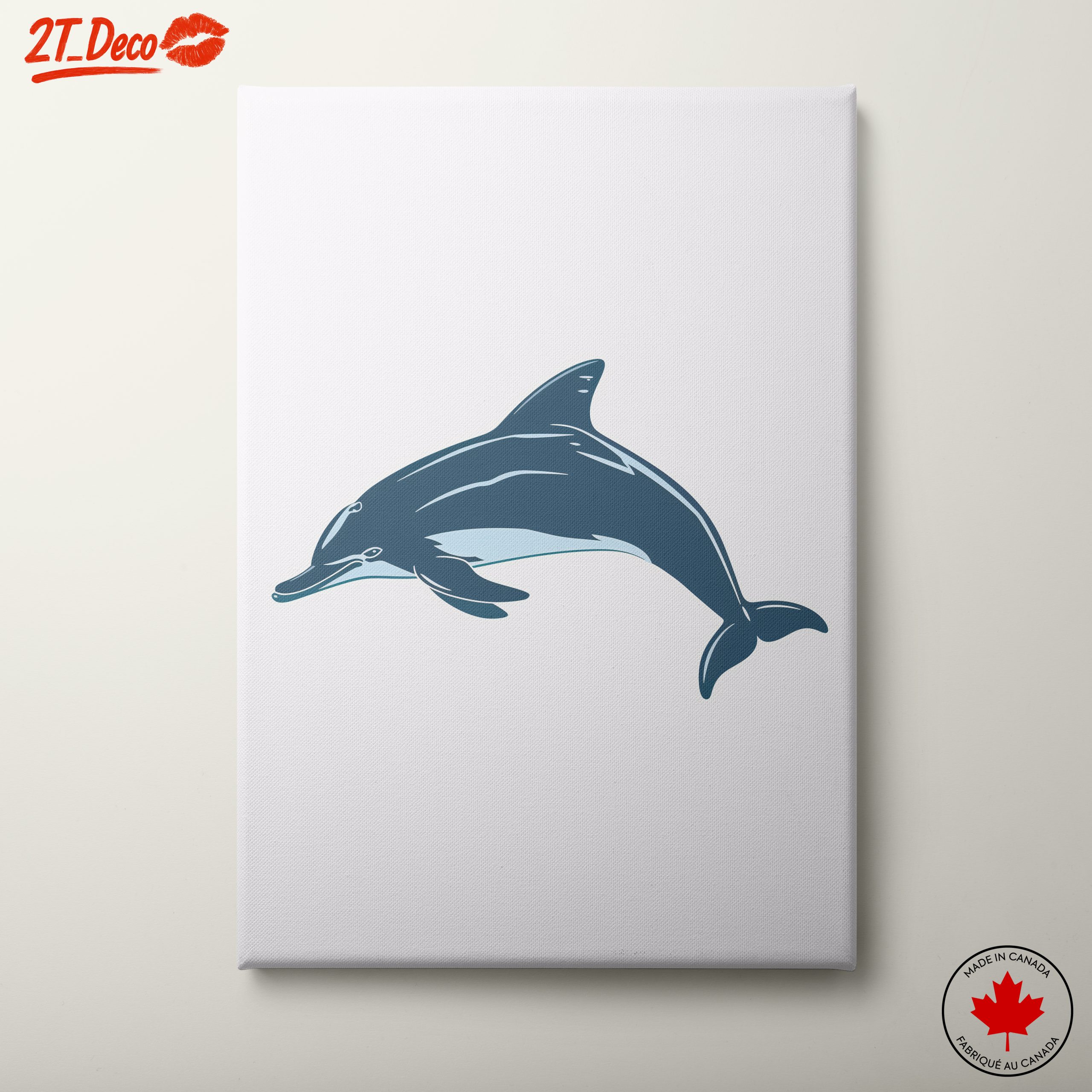 Stylized Dolphin Artwork