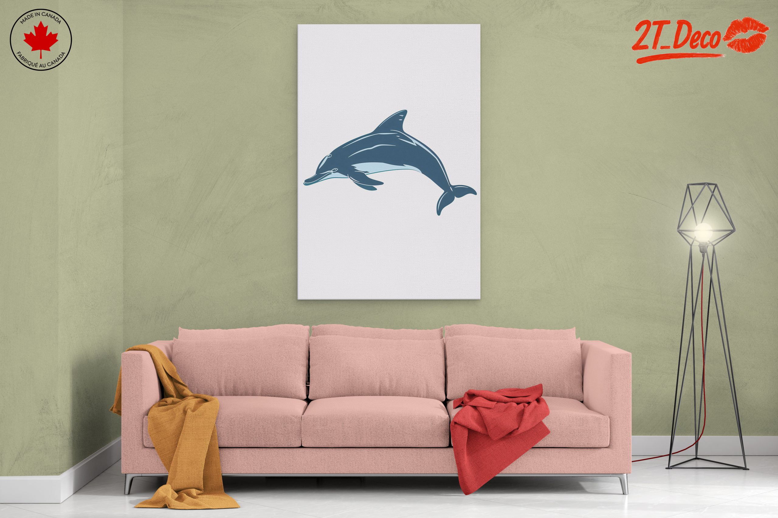 Stylized Dolphin Artwork - Image 2