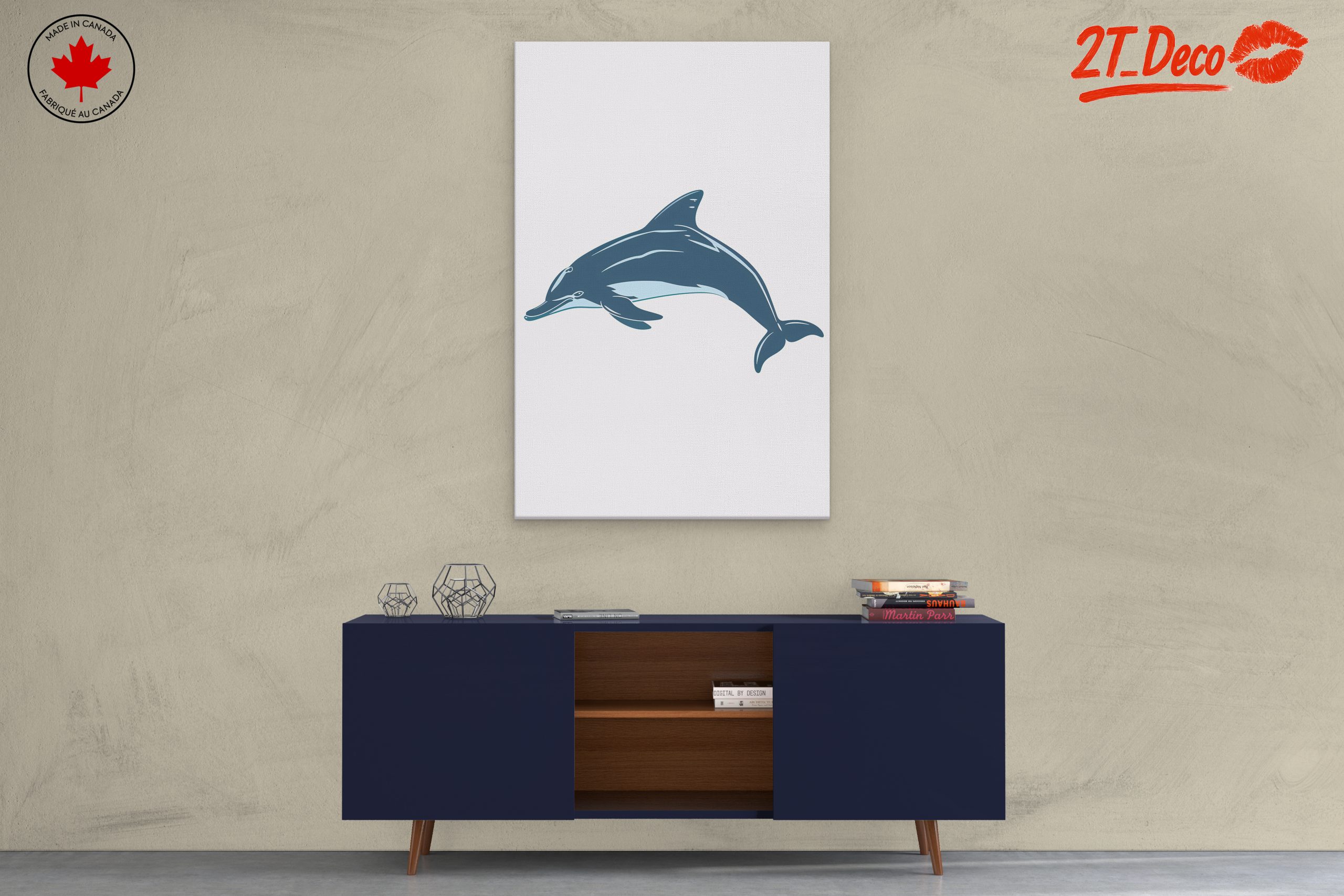 Stylized Dolphin Artwork - Image 3