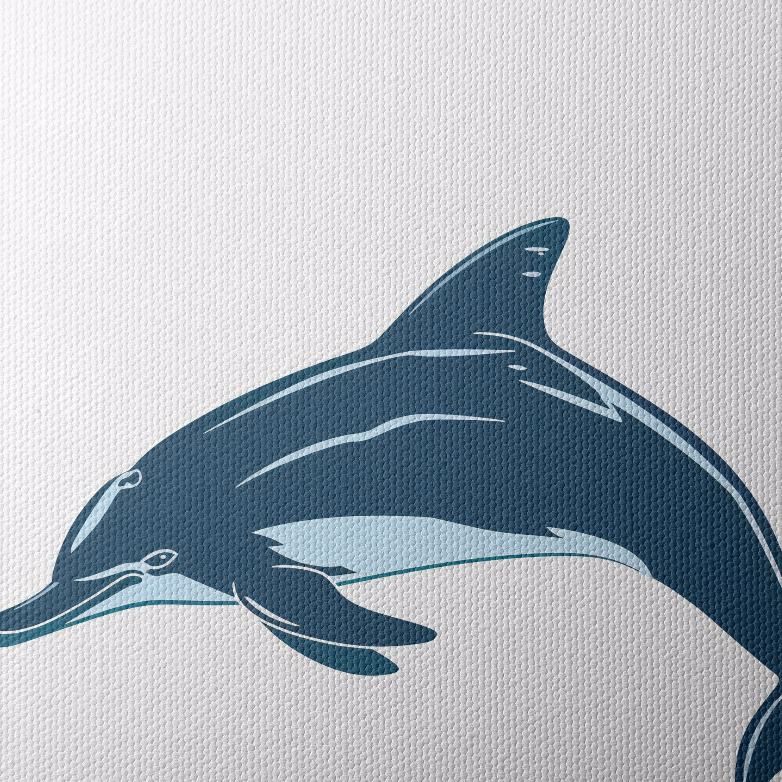 Stylized Dolphin Artwork - Image 4