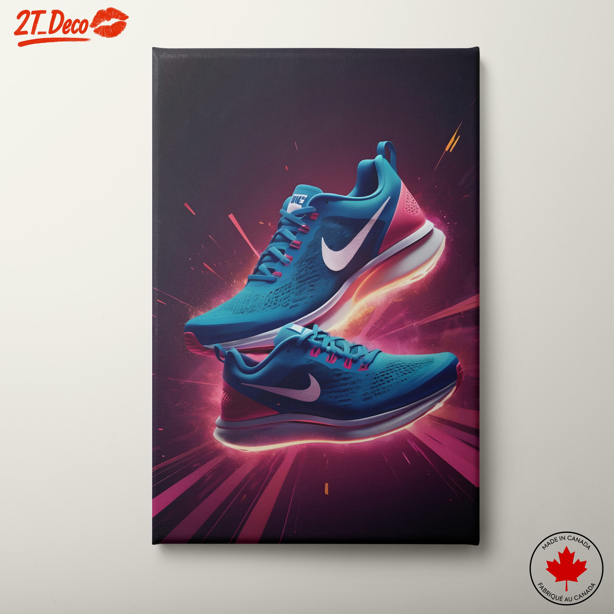 Dynamic Nike Running Shoes in Bright Colors