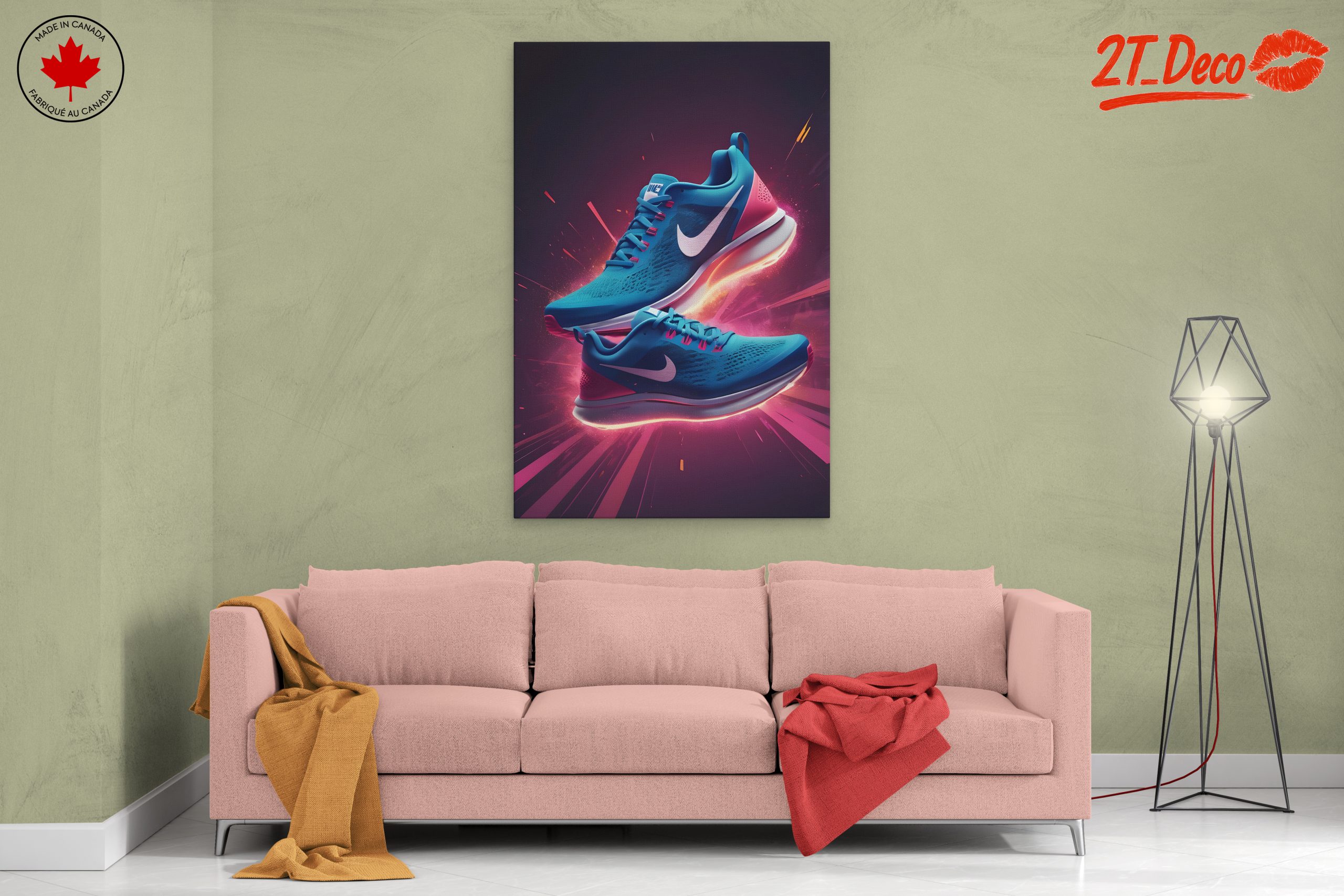 Dynamic Nike Running Shoes in Bright Colors - Image 2