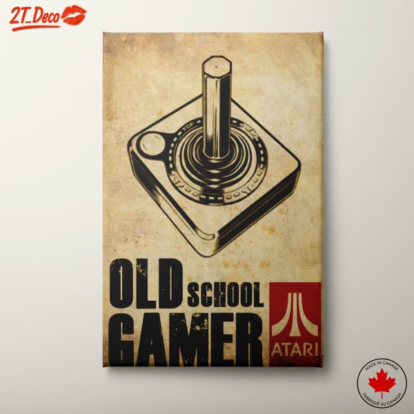 Old School Gamer Retro Video Game Art