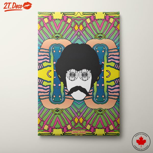 Vibrant Pop Art Portrait with Colorful Patterns