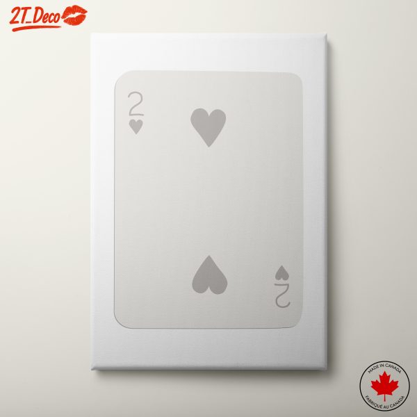 Two of Hearts Playing Card Artwork