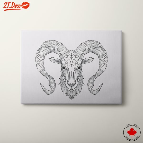 Stylized Ram Character Art