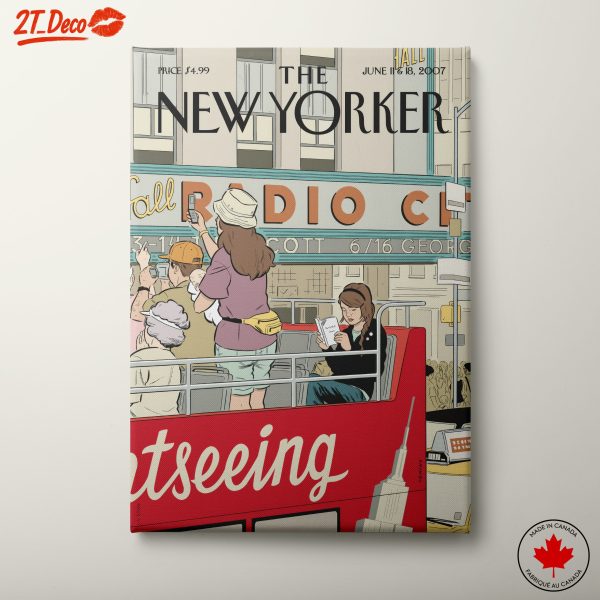 New Yorker Magazine Illustration of Sightseeing