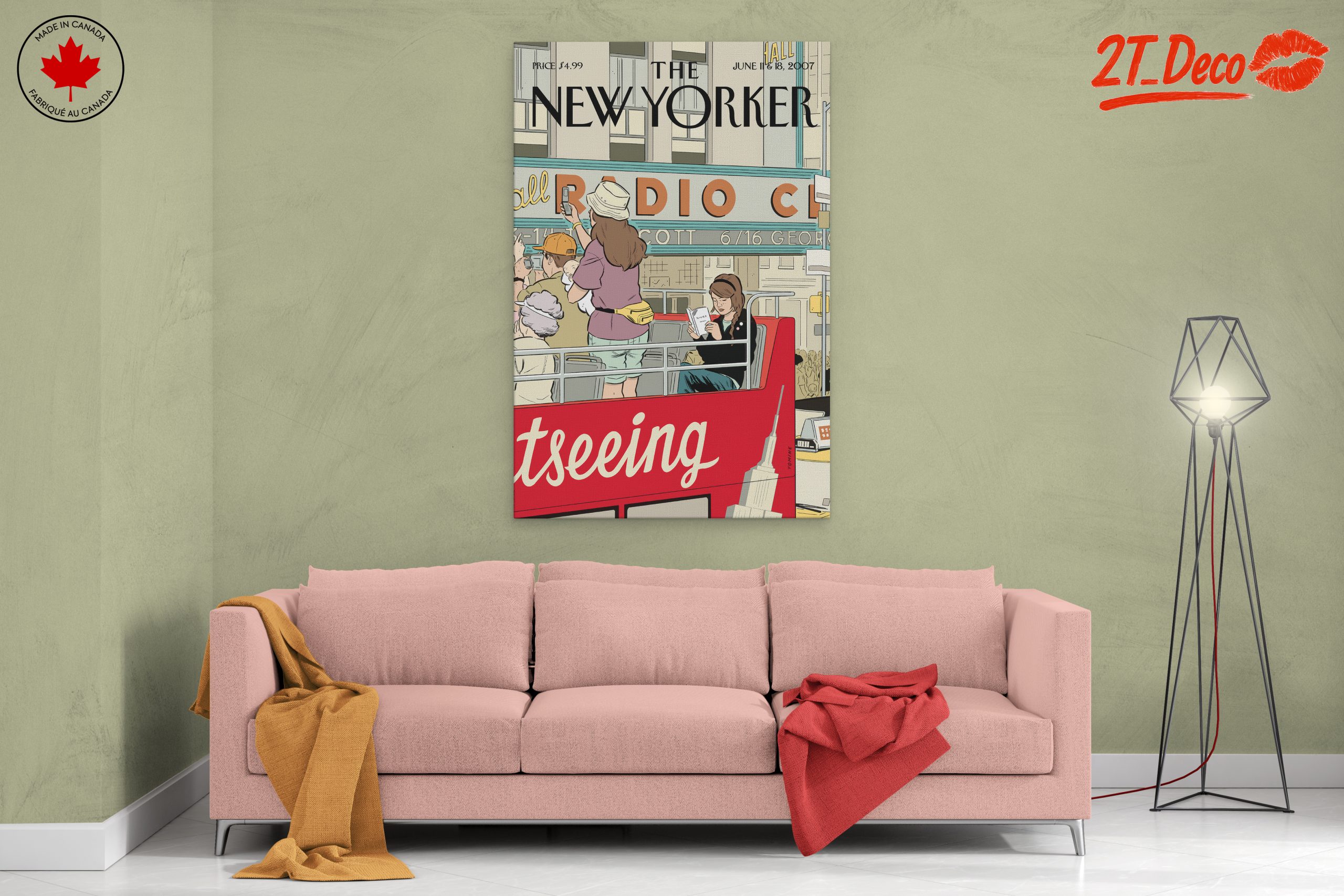 New Yorker Magazine Illustration of Sightseeing - Image 2