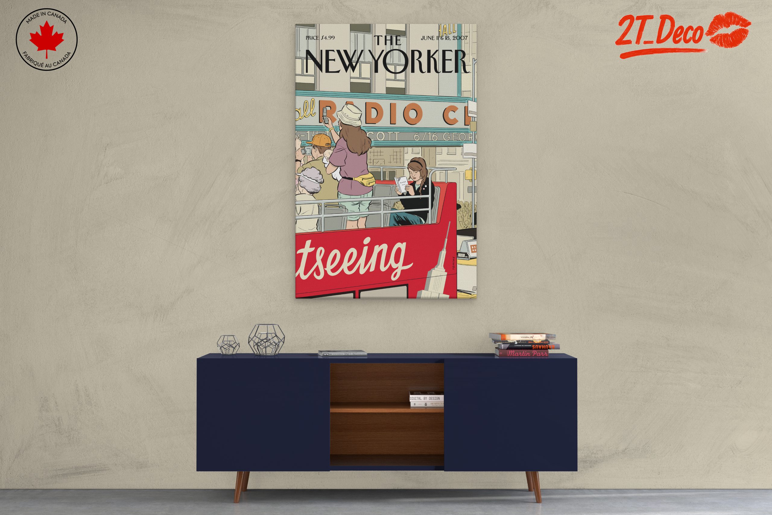 New Yorker Magazine Illustration of Sightseeing - Image 3