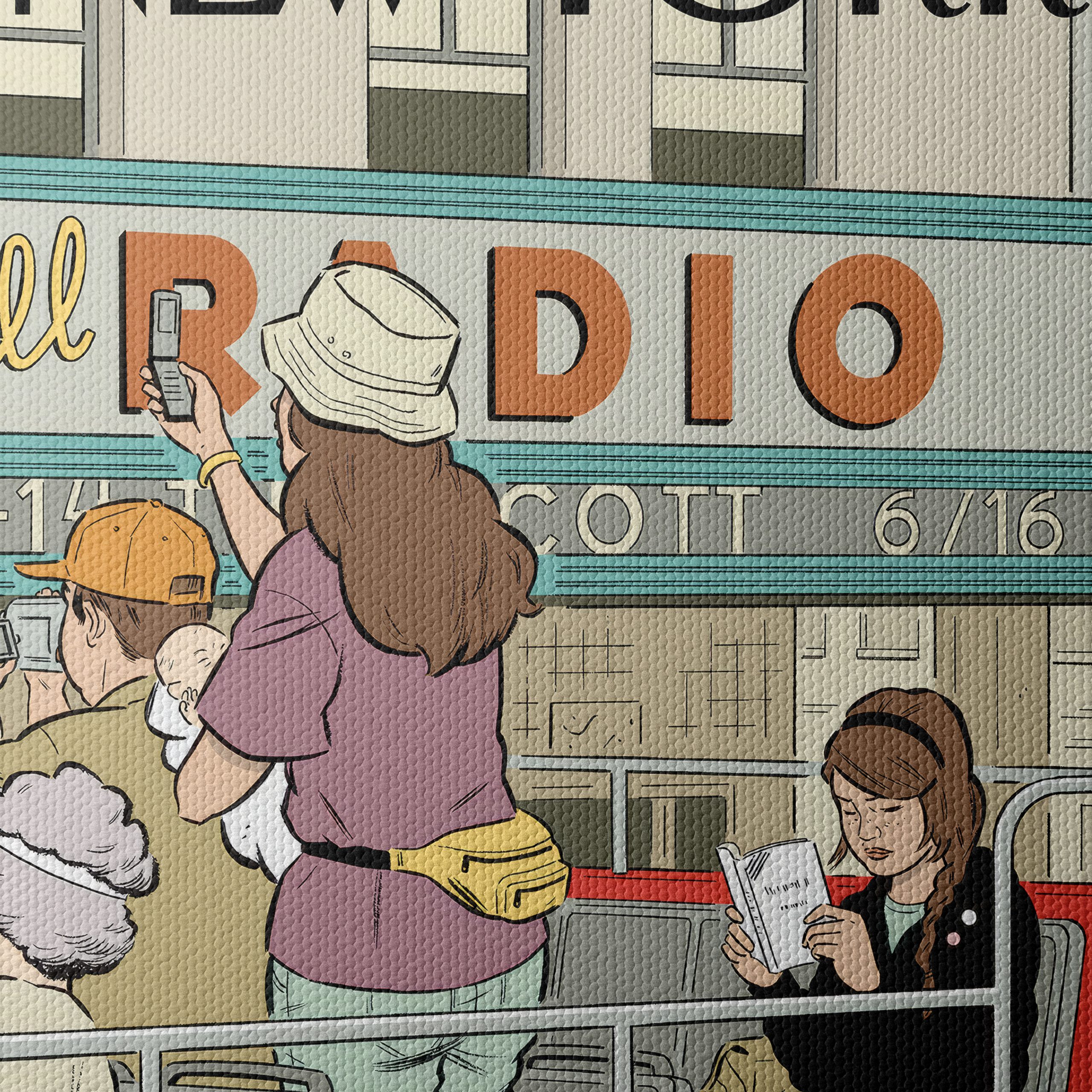 New Yorker Magazine Illustration of Sightseeing - Image 4