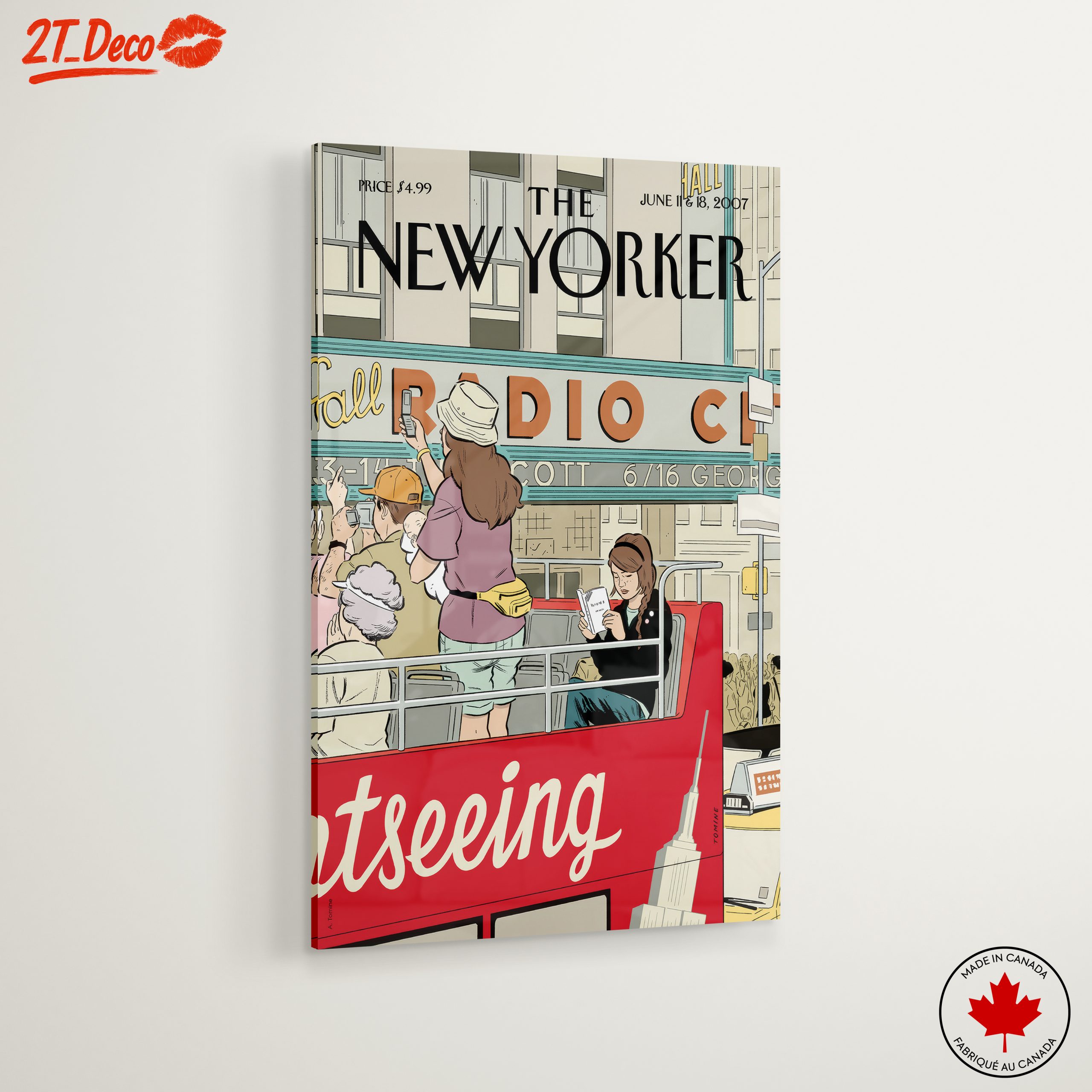 New Yorker Magazine Illustration of Sightseeing - Image 6