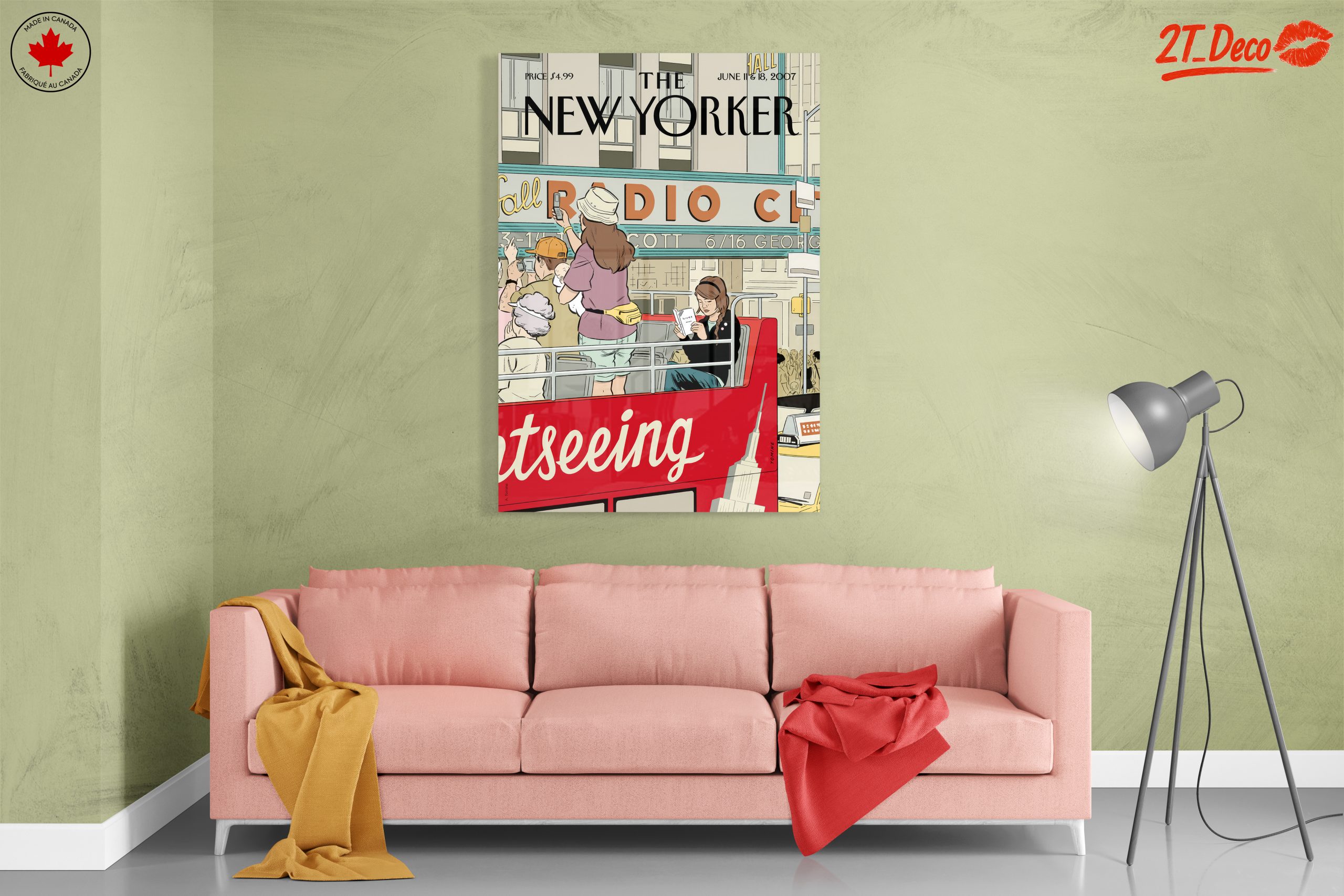New Yorker Magazine Illustration of Sightseeing - Image 7