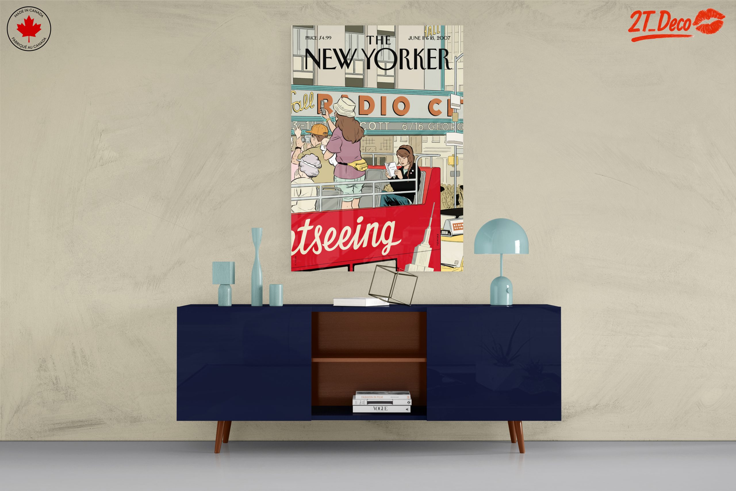 New Yorker Magazine Illustration of Sightseeing - Image 8