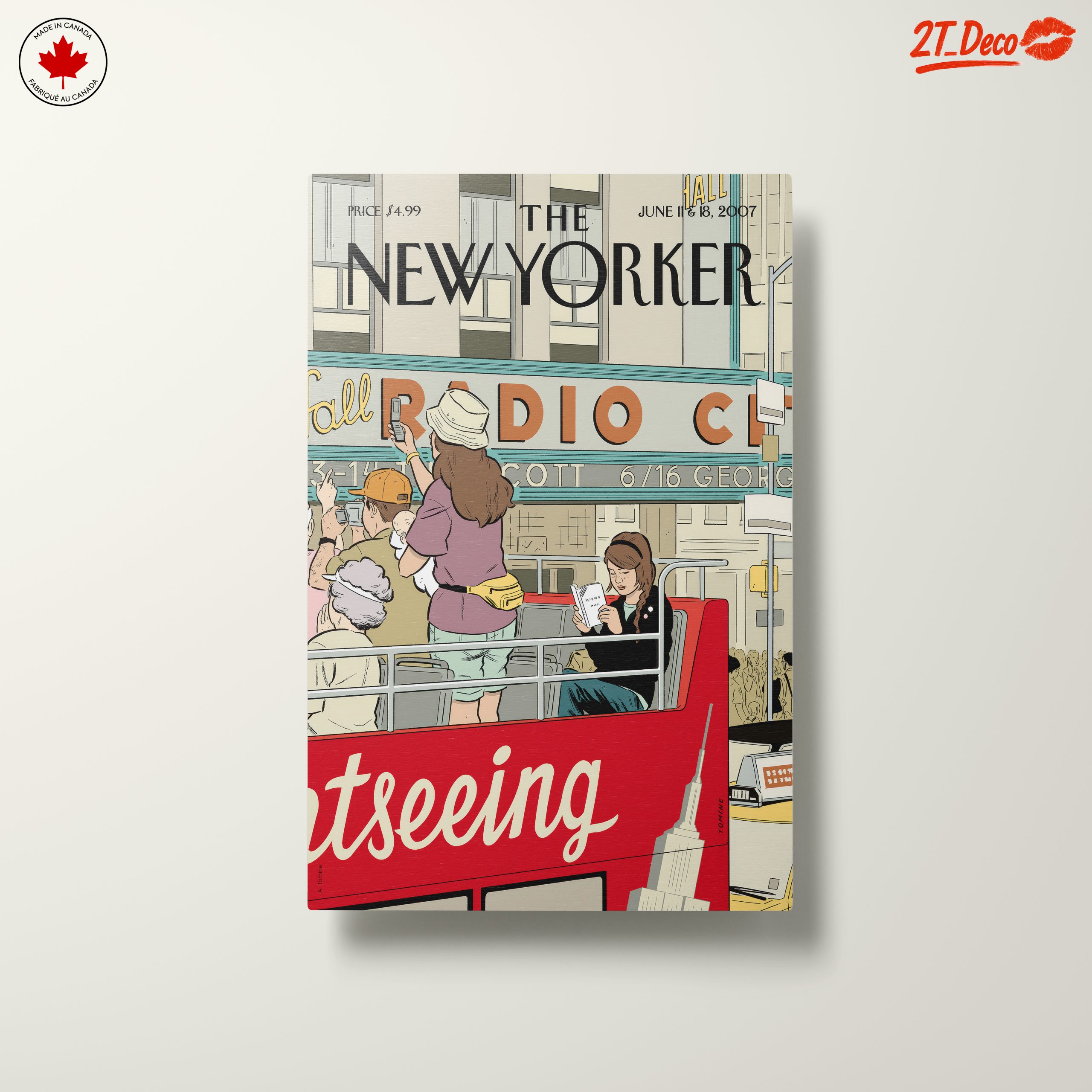 New Yorker Magazine Illustration of Sightseeing - Image 10