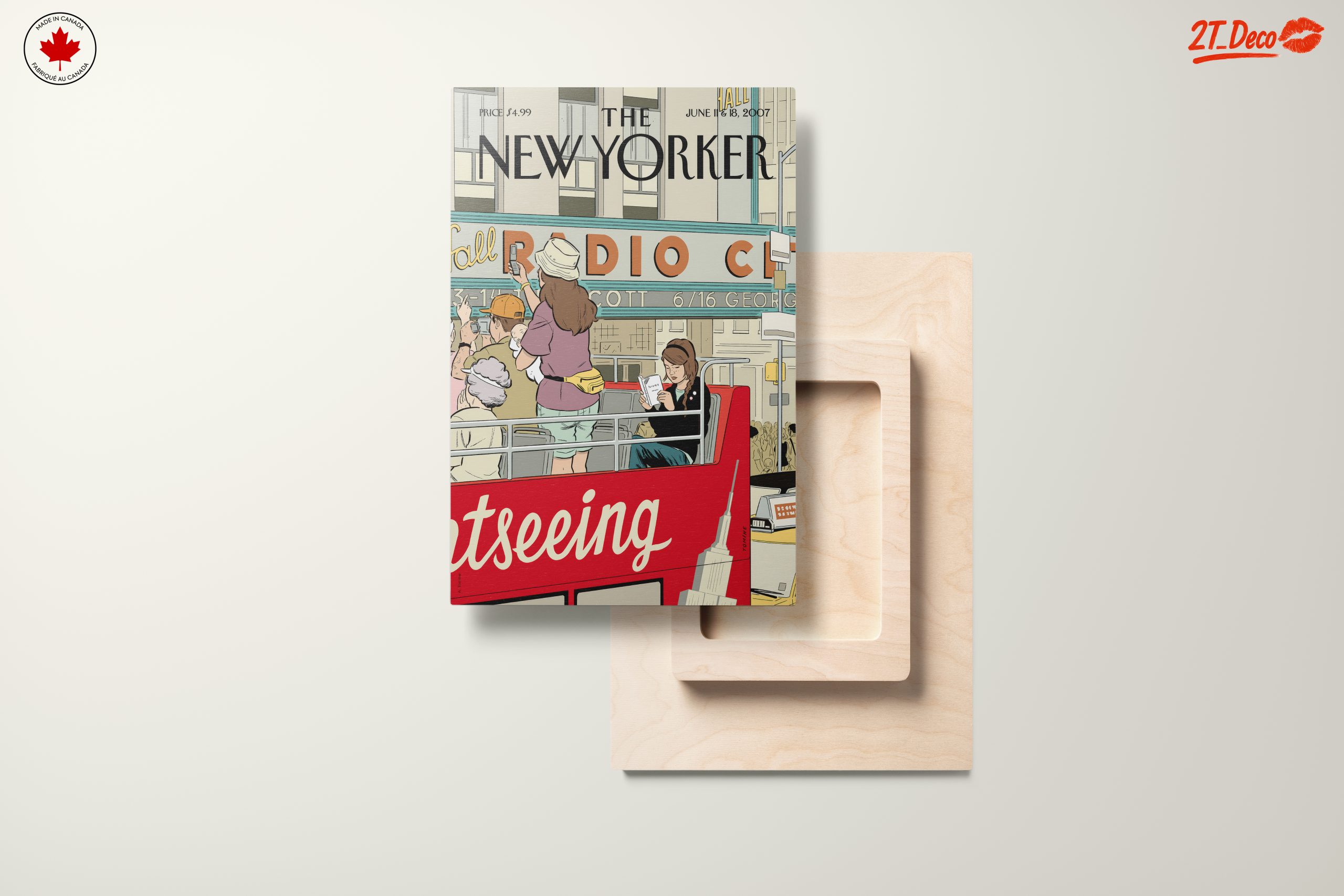 New Yorker Magazine Illustration of Sightseeing - Image 11