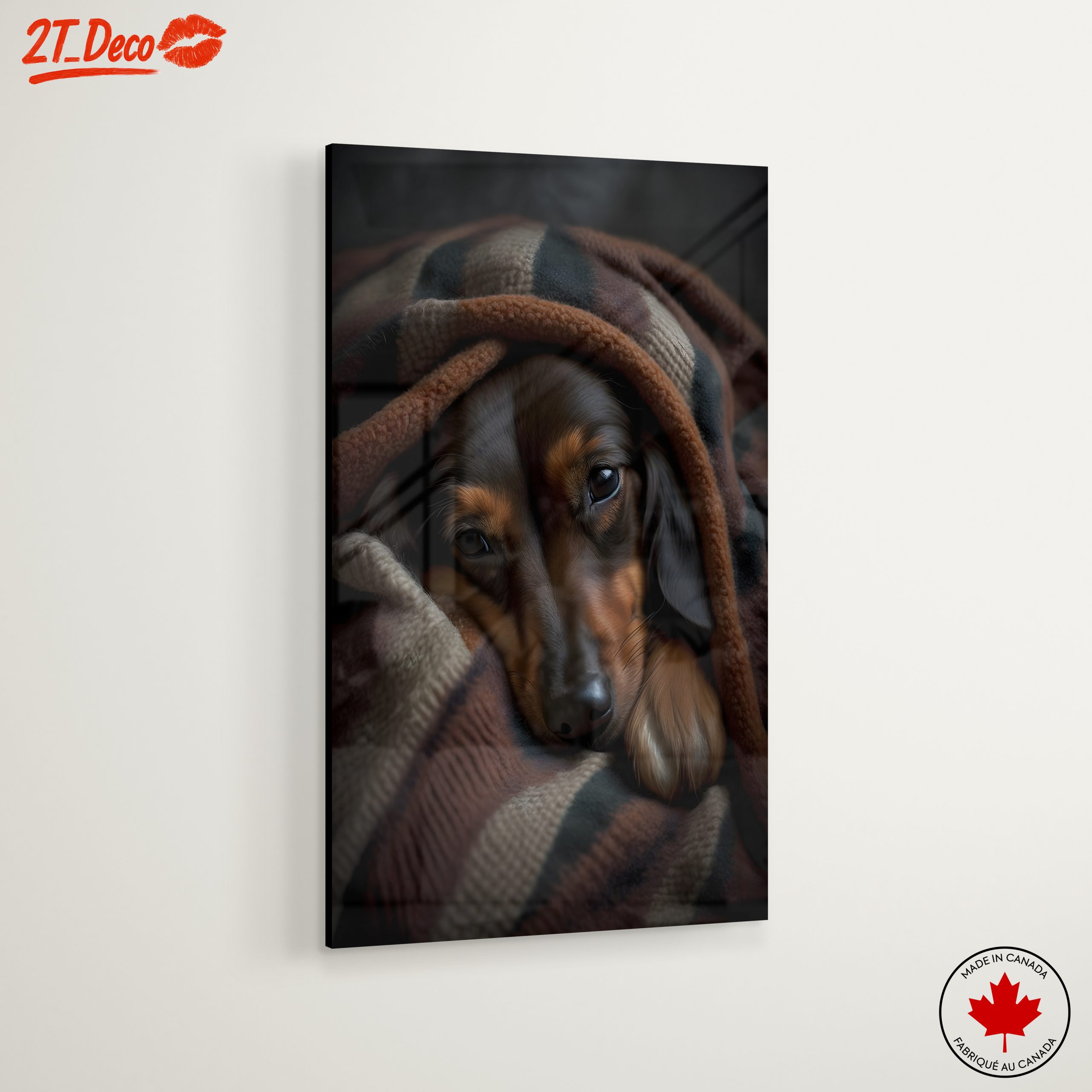 Cozy Dog Wrapped in a Blanket - Image 6
