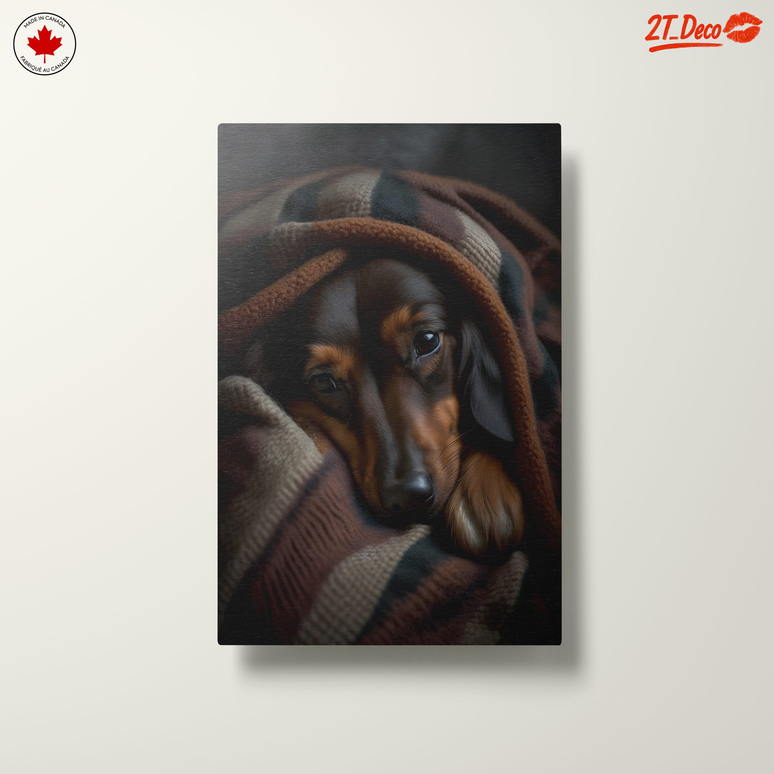 Cozy Dog Wrapped in a Blanket - Image 10