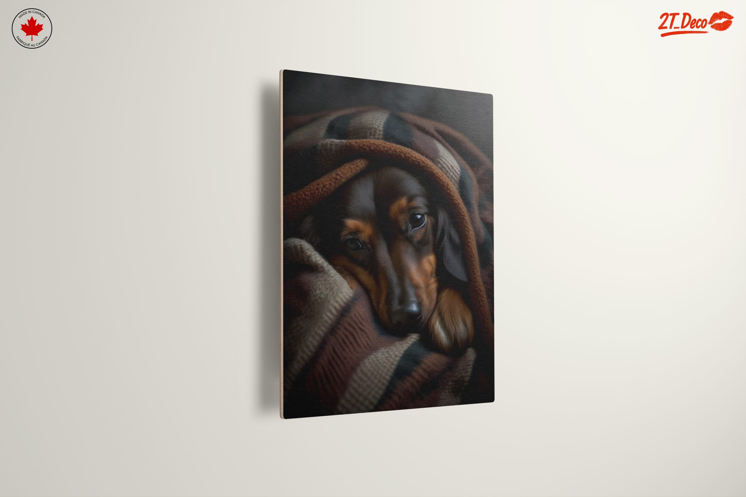 Cozy Dog Wrapped in a Blanket - Image 13