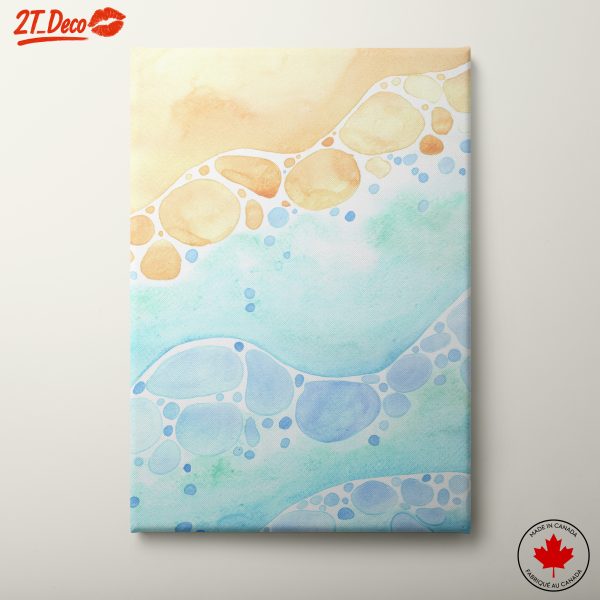 Abstract Watercolor Patterns in Soft Colors