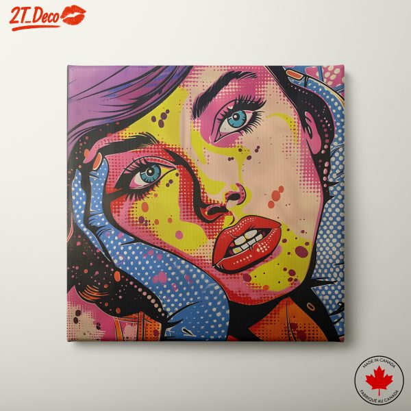 Vibrant Pop Art Portrait of a Woman 2