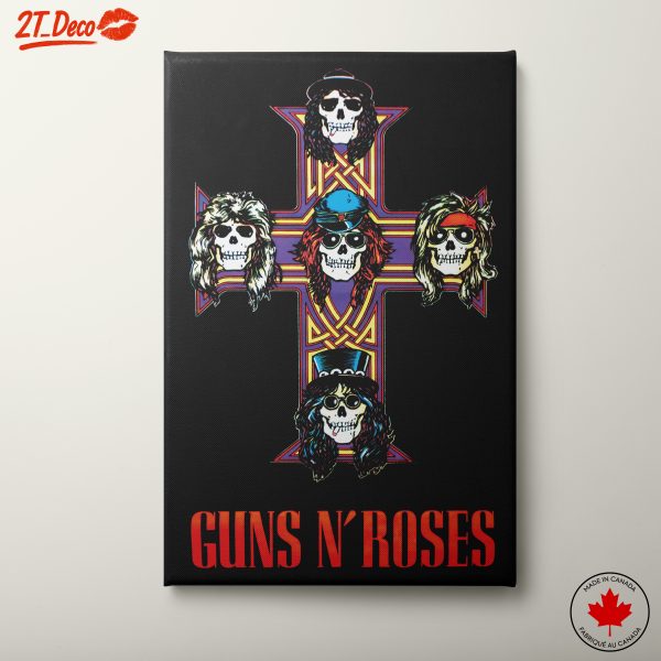 Guns N' Roses Art Featuring Iconic Skulls