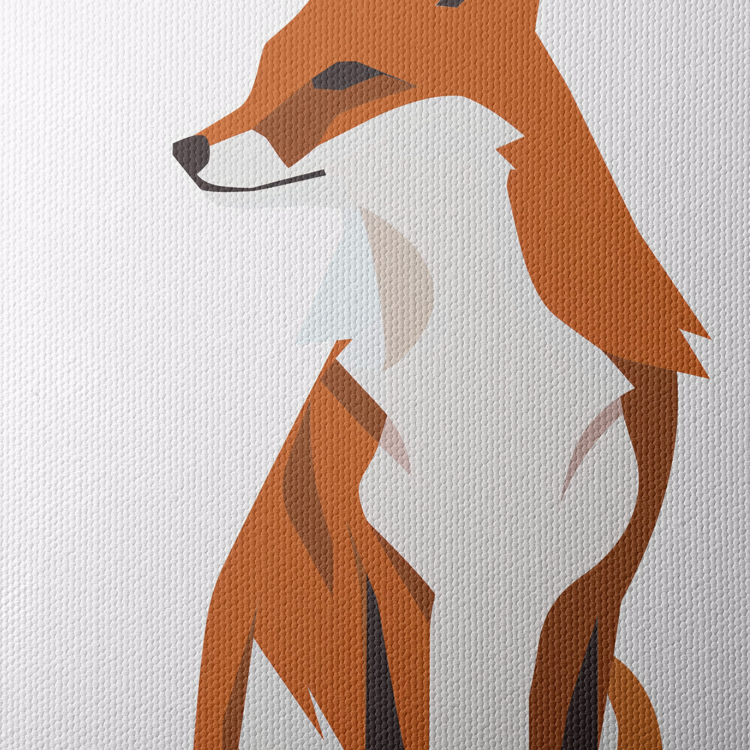 Stylized Fox Illustration for Home Decor - Image 4