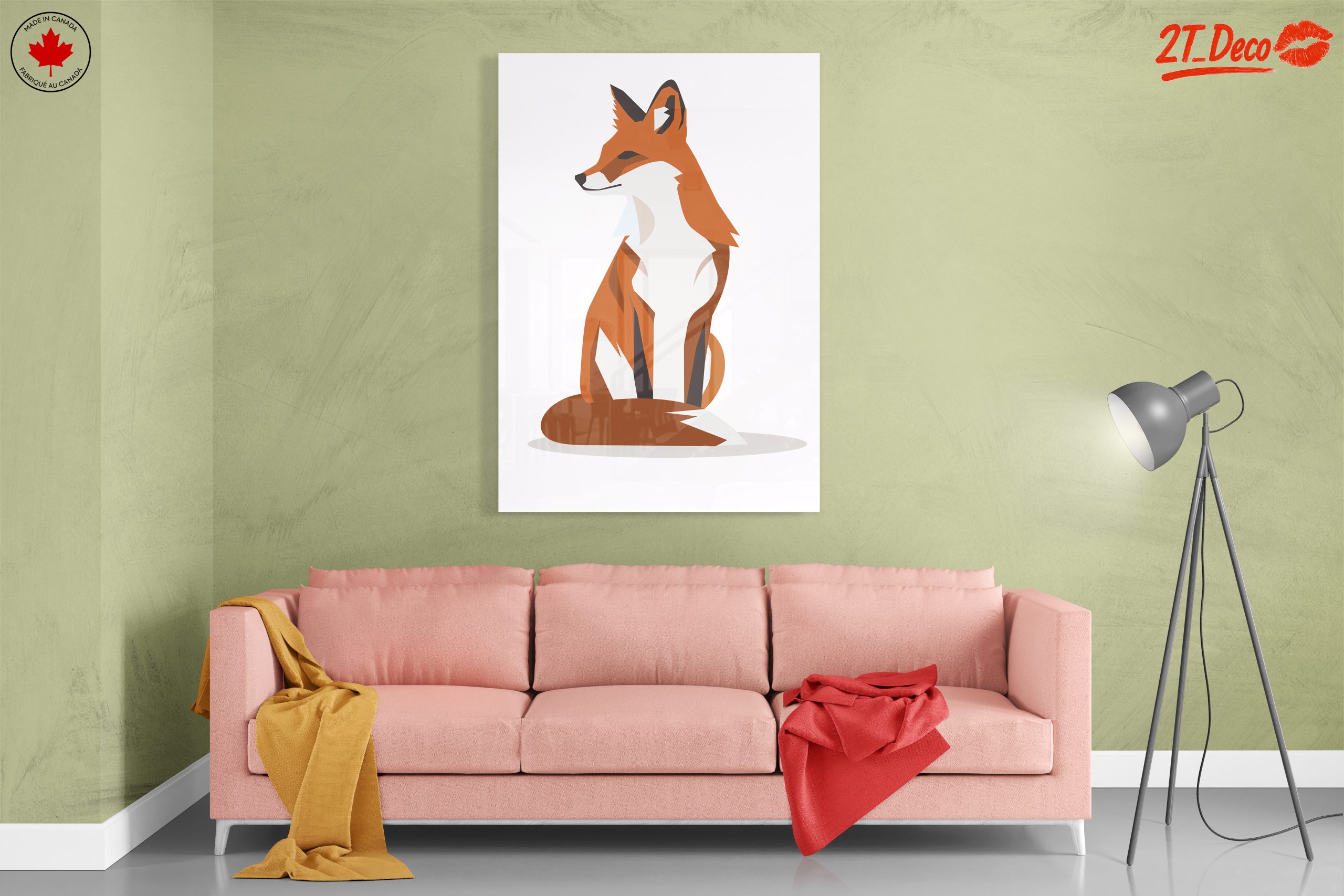 Stylized Fox Illustration for Home Decor - Image 7