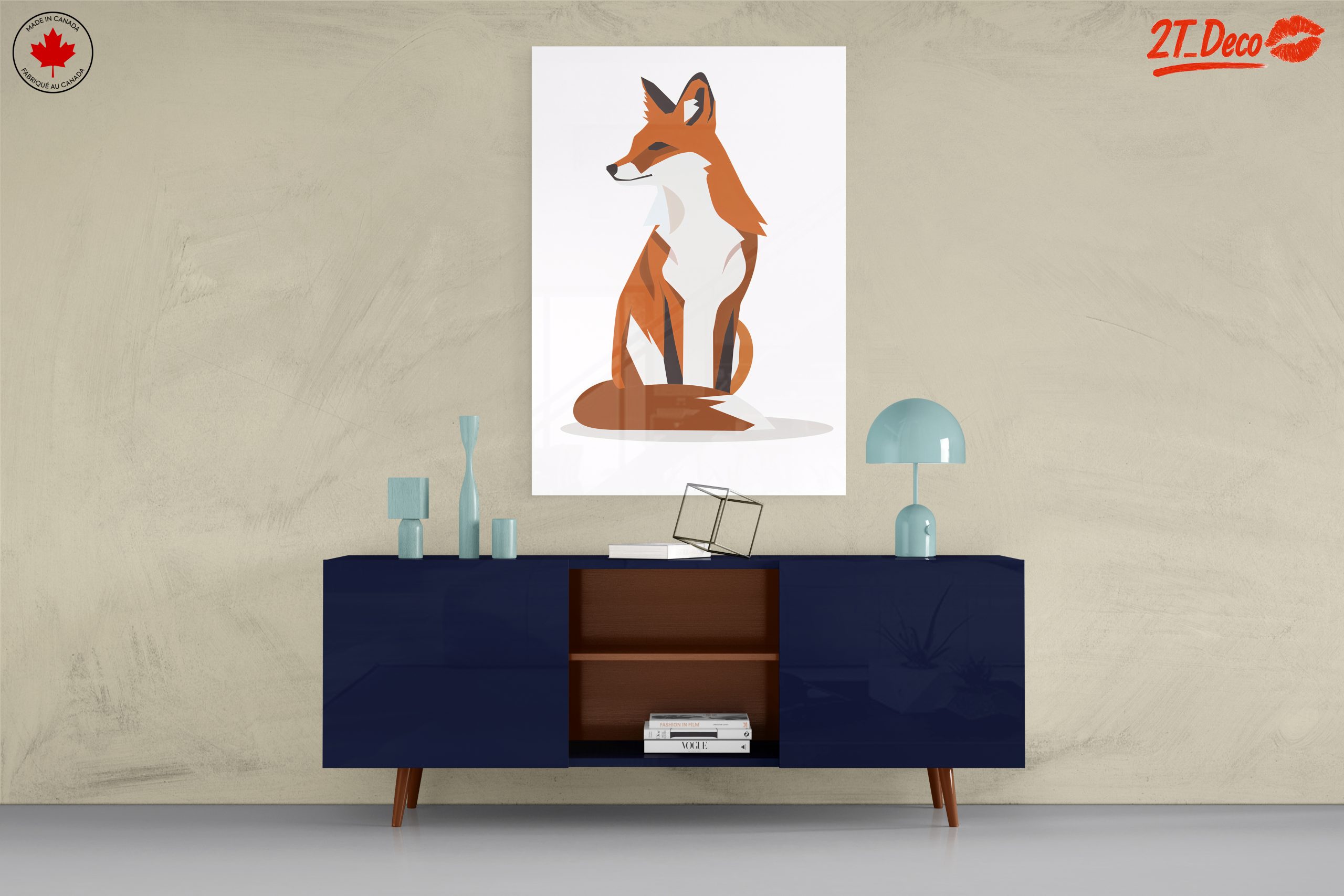 Stylized Fox Illustration for Home Decor - Image 8