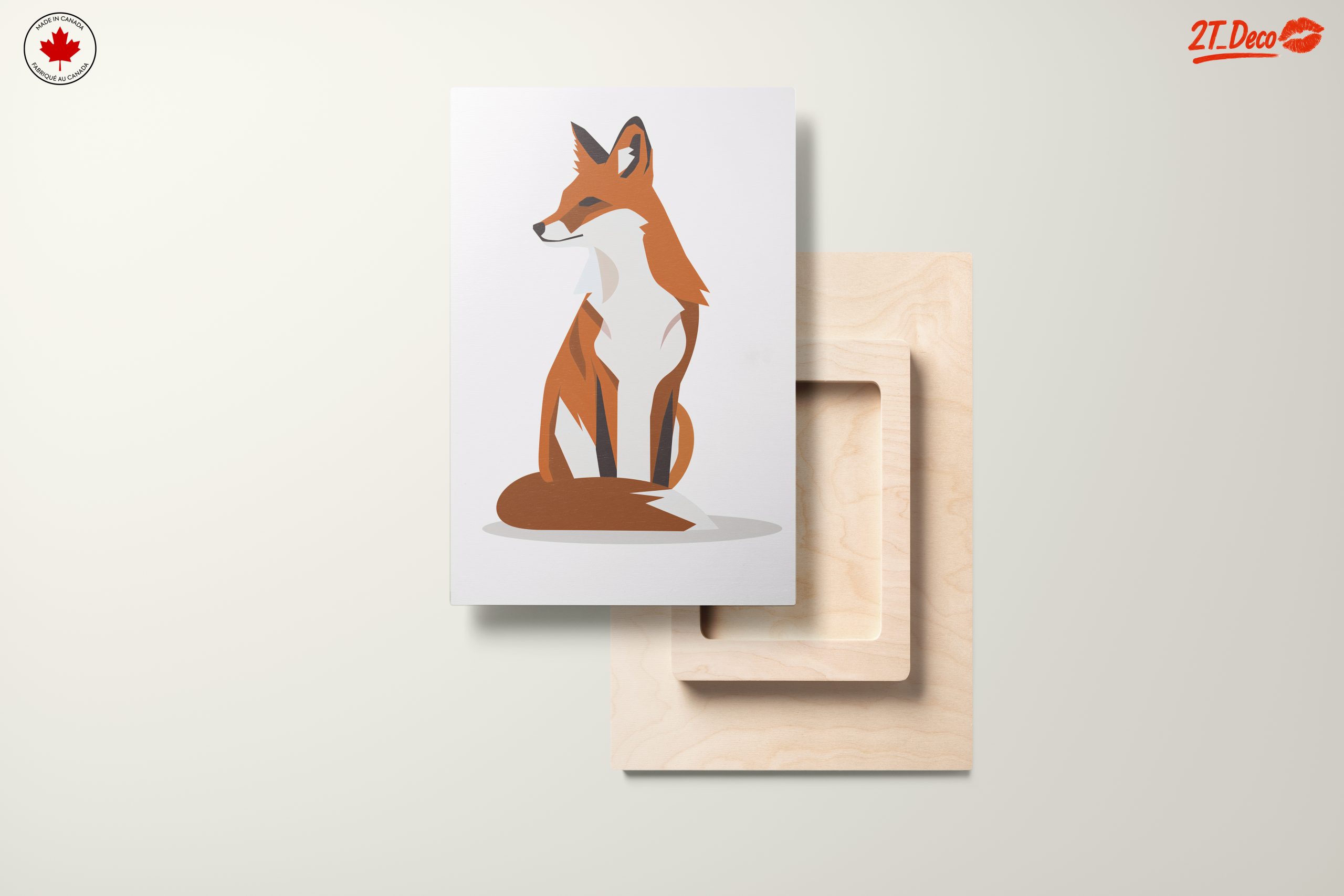 Stylized Fox Illustration for Home Decor - Image 11