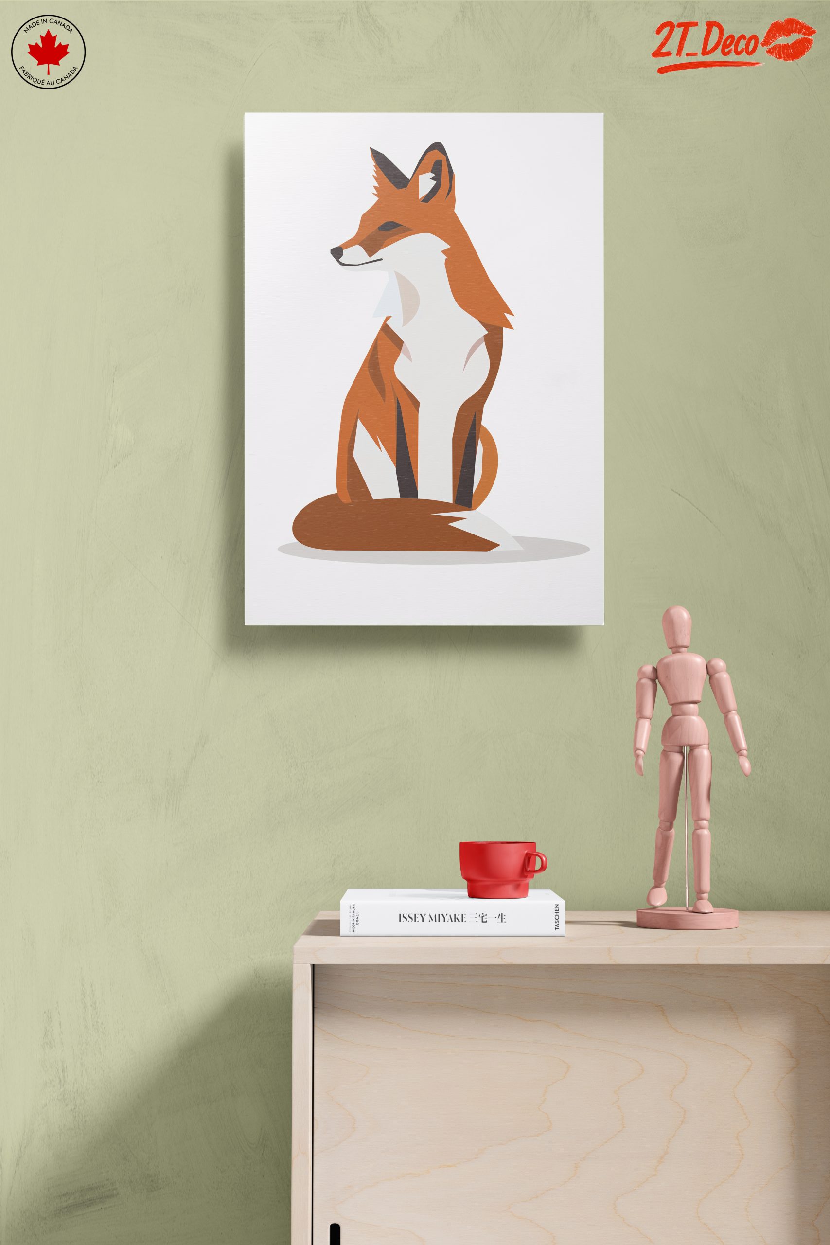 Stylized Fox Illustration for Home Decor - Image 14