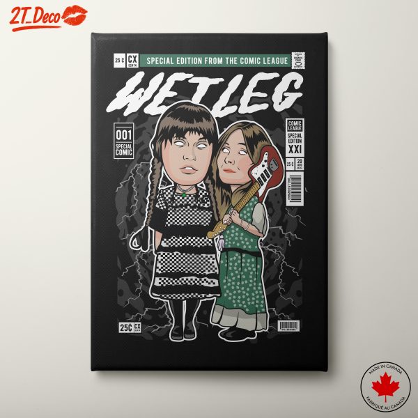 Stylized Music Inspired Art Featuring Wet Leg
