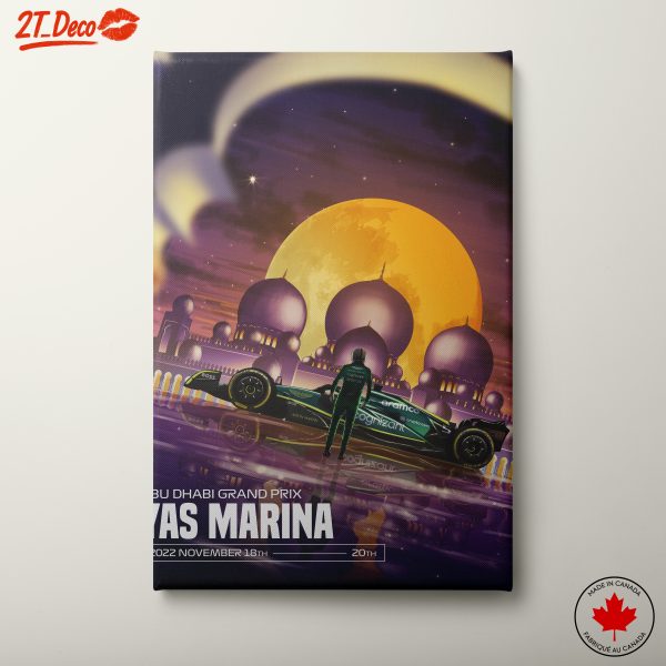 Abu Dhabi Grand Prix Yas Marina Illustration