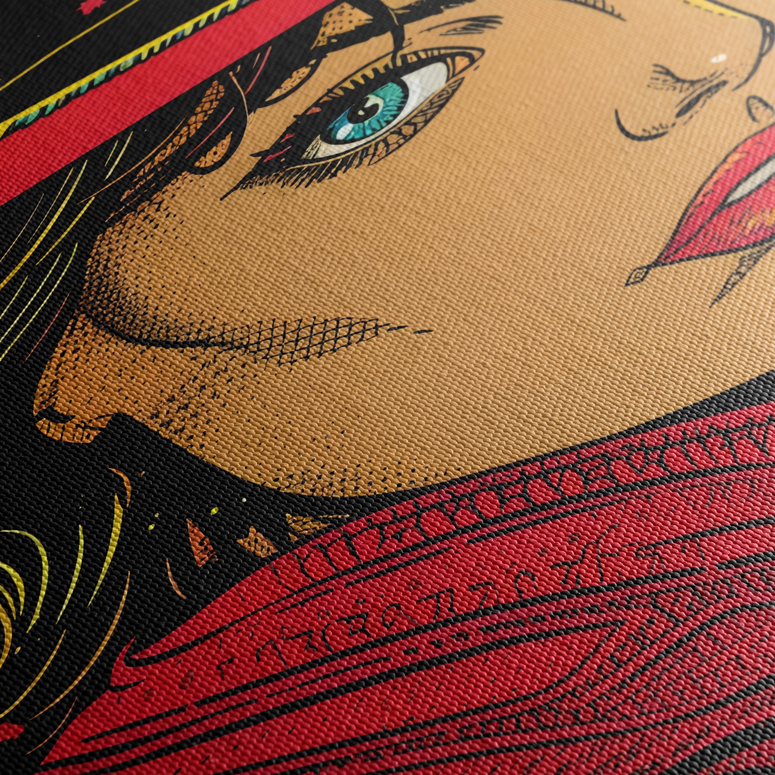 Vibrant Pop Art Cowgirl Illustration - Image 5