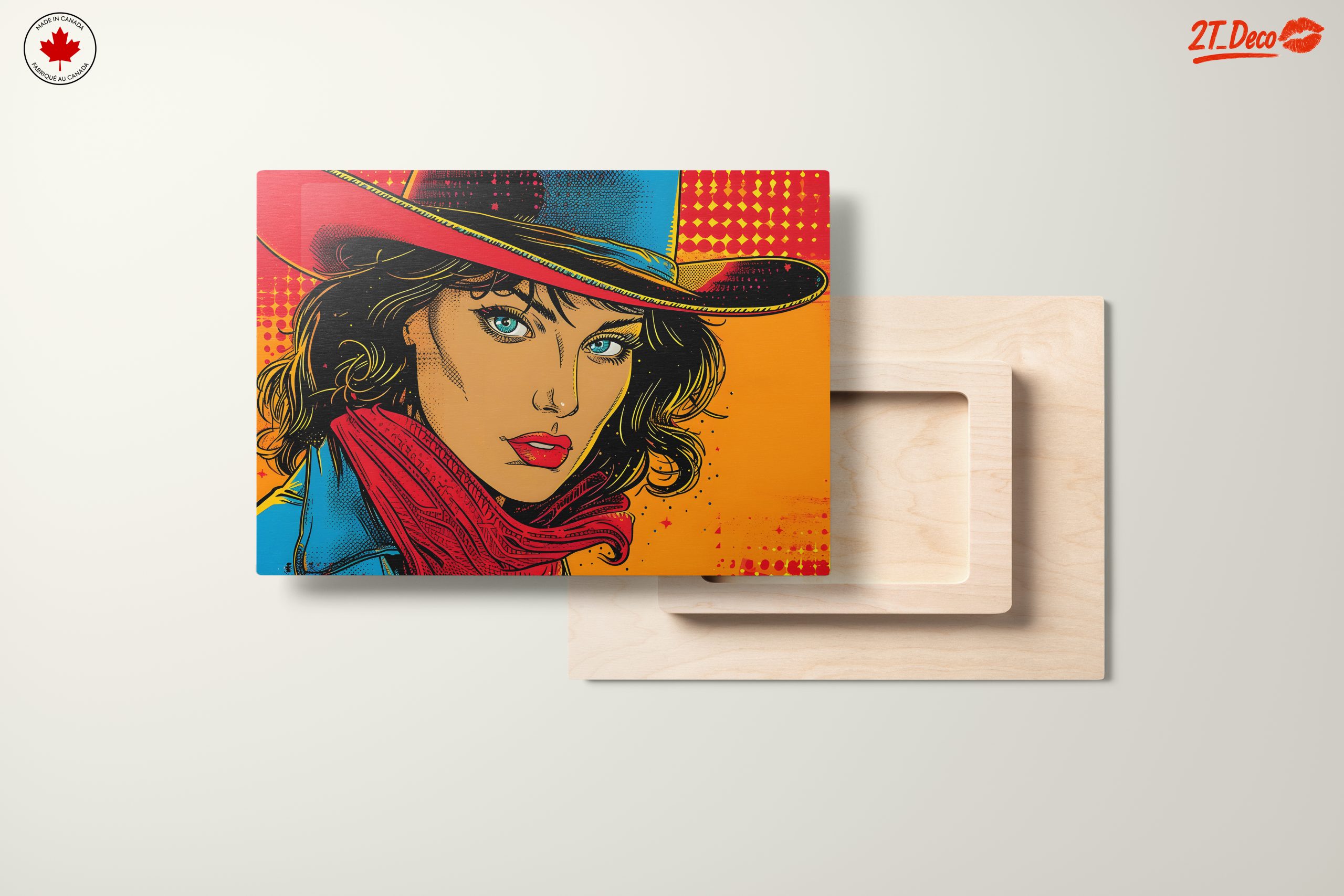 Vibrant Pop Art Cowgirl Illustration - Image 11