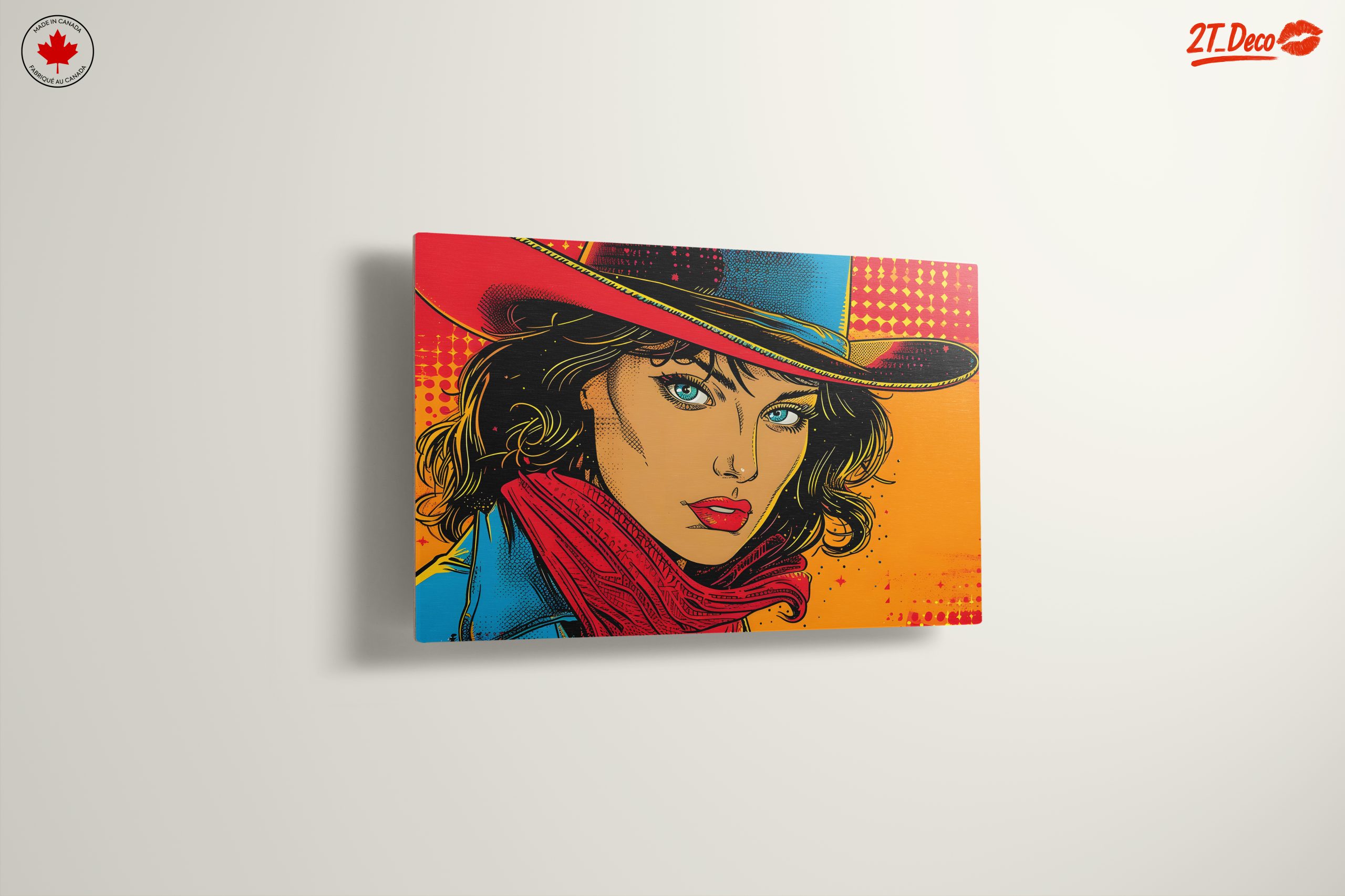 Vibrant Pop Art Cowgirl Illustration - Image 13
