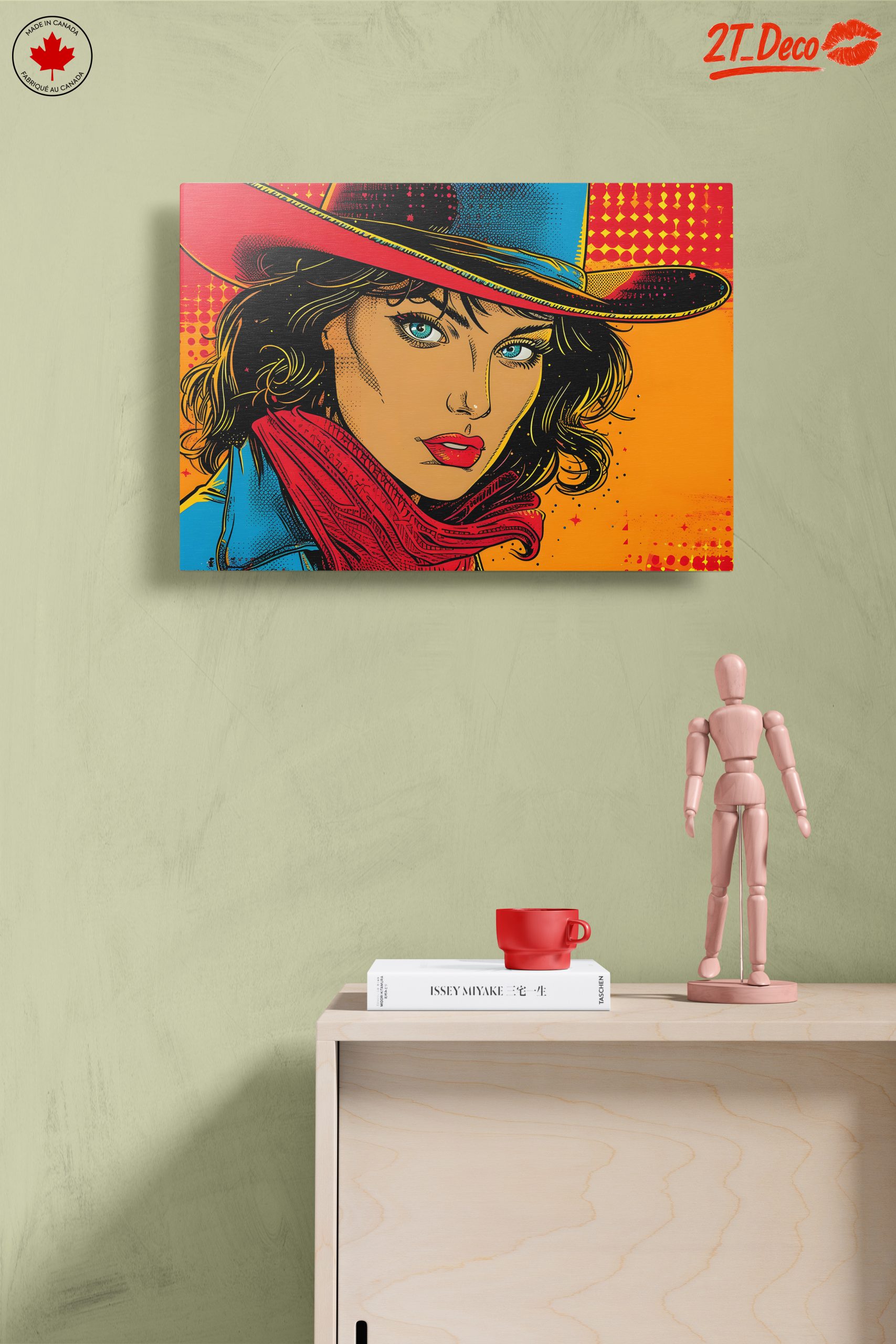 Vibrant Pop Art Cowgirl Illustration - Image 14