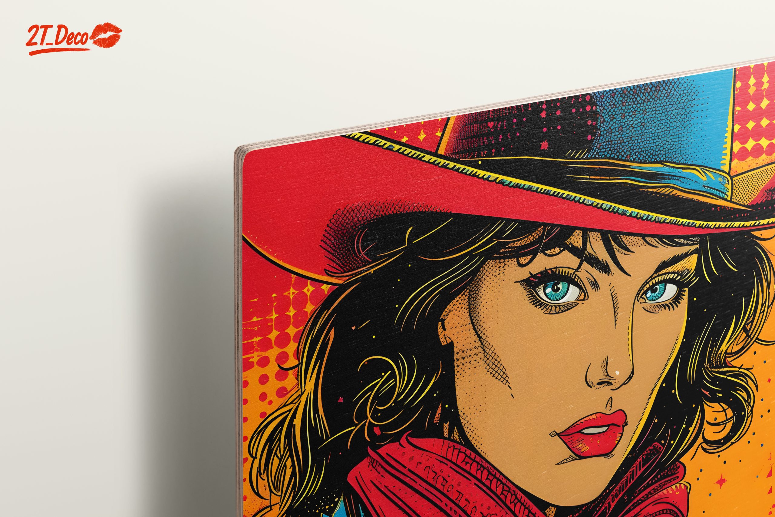 Vibrant Pop Art Cowgirl Illustration - Image 15