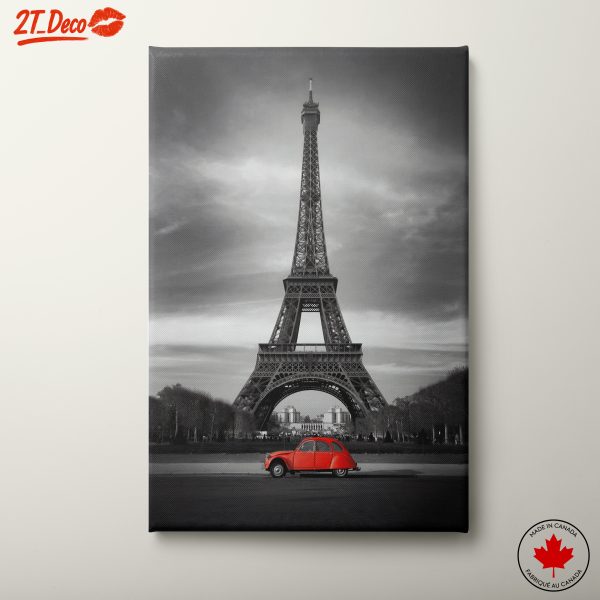 Eiffel Tower Against a Dramatic Sky
