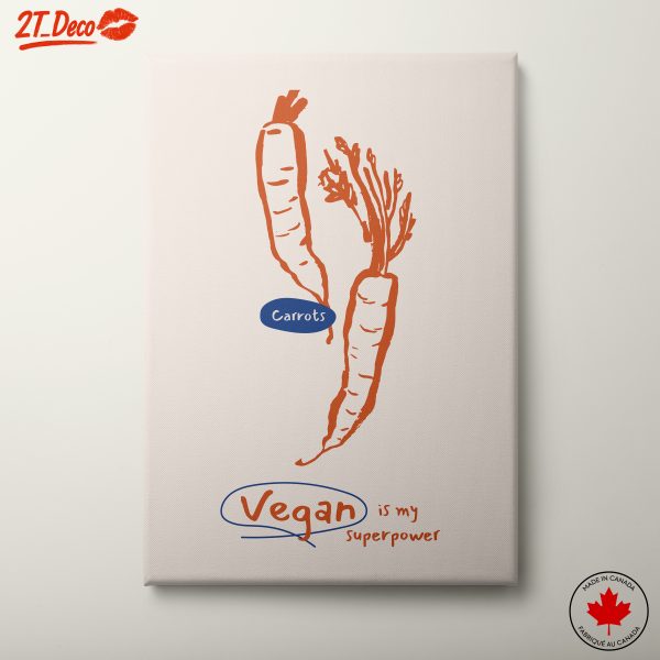 Carrot Artwork for Vegan Enthusiasts